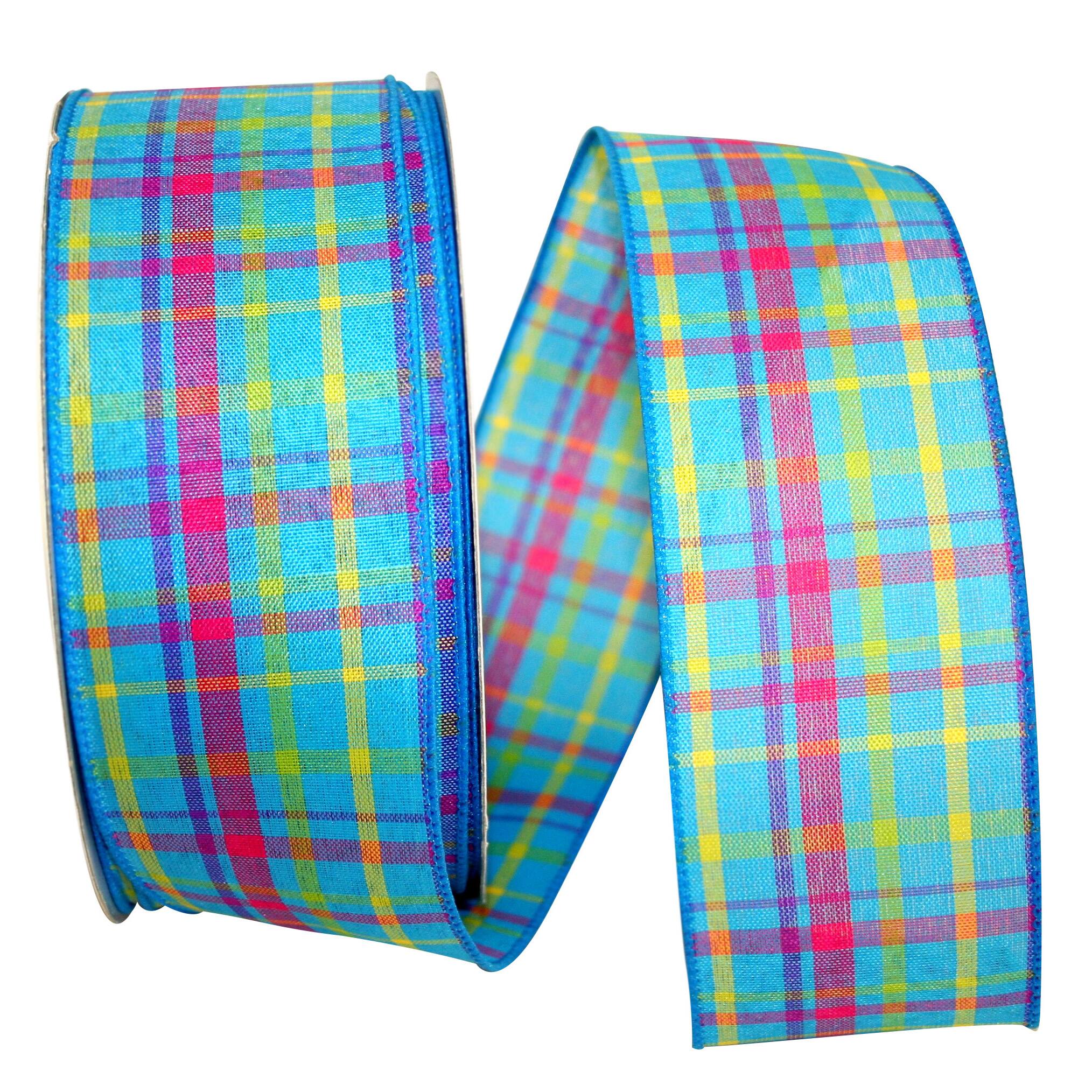 Reliant 2.5" x 50yd. Breezeway Plaid Wired Ribbon