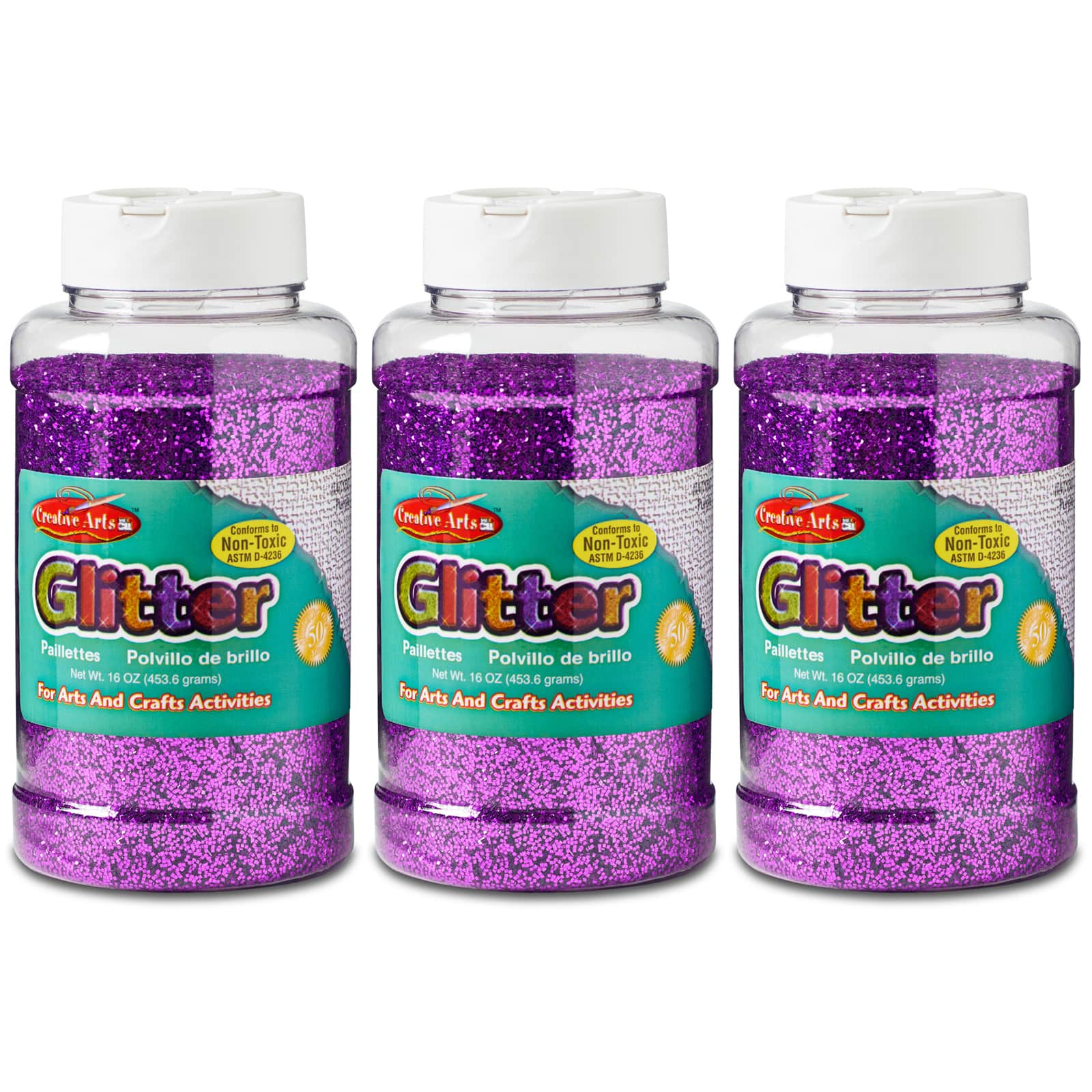 Charles Leonard Creative Arts™ 16oz. Glitter, 3ct.