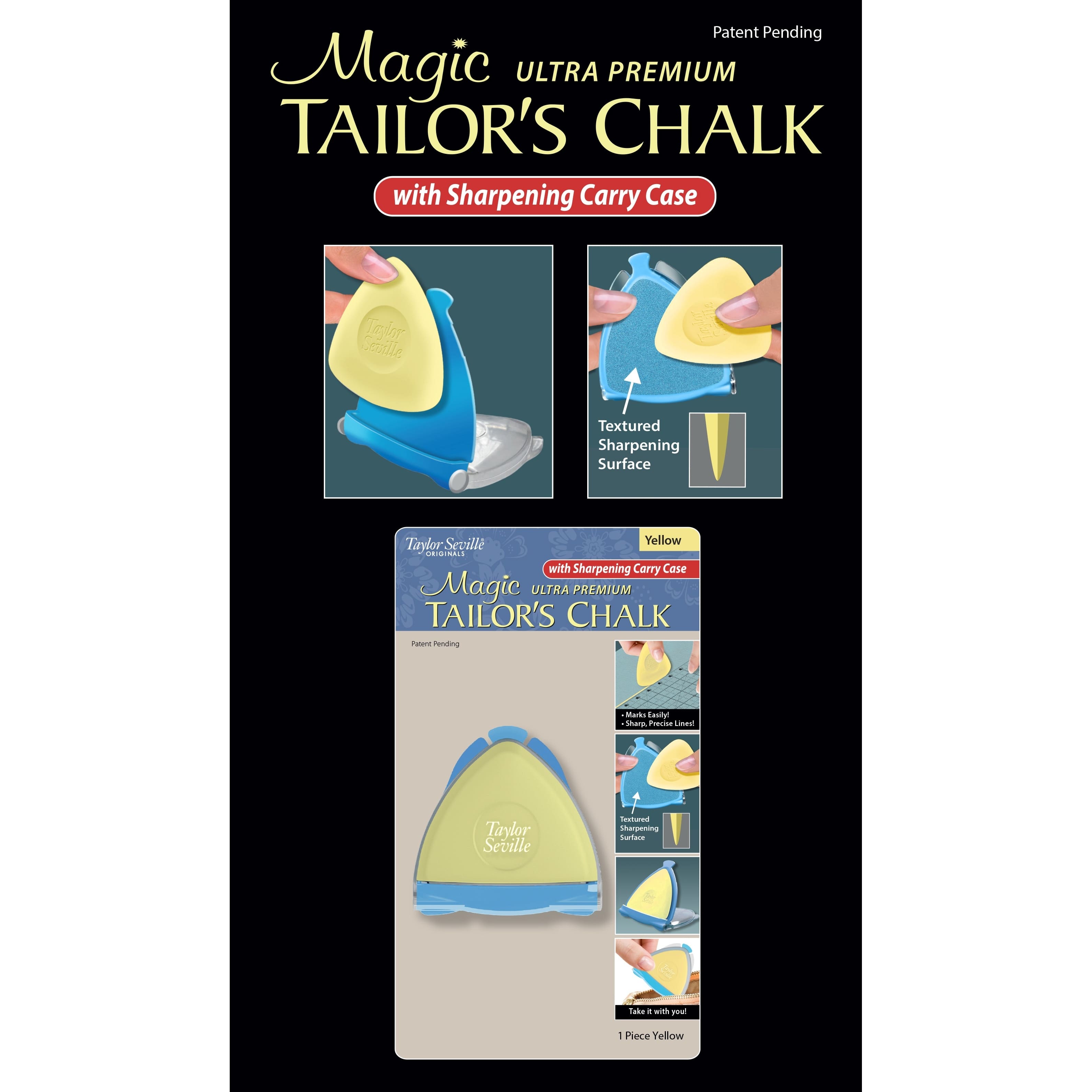 Taylor Seville Magic Ultra-Premium Tailor&#x27;s Chalk with Case