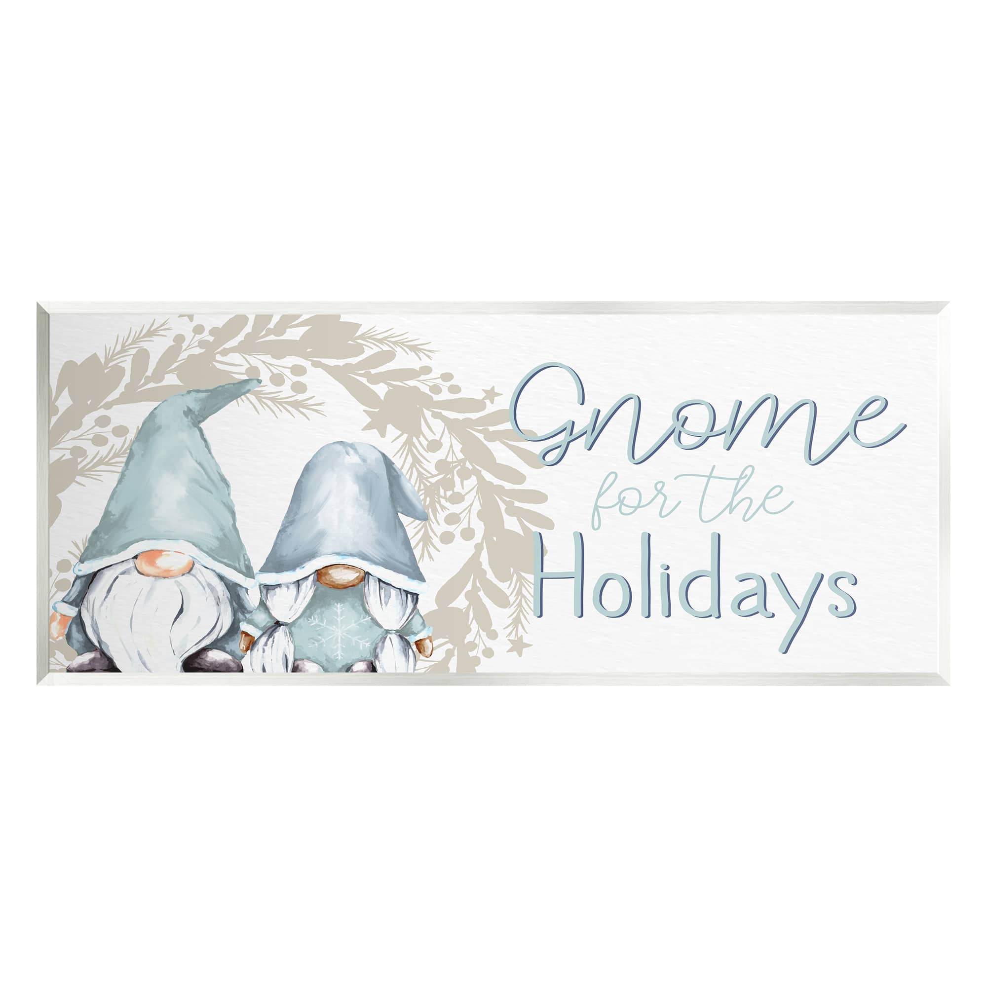 Stupell Industries Gnome For The Holidays Phrase Wall Plaque Art