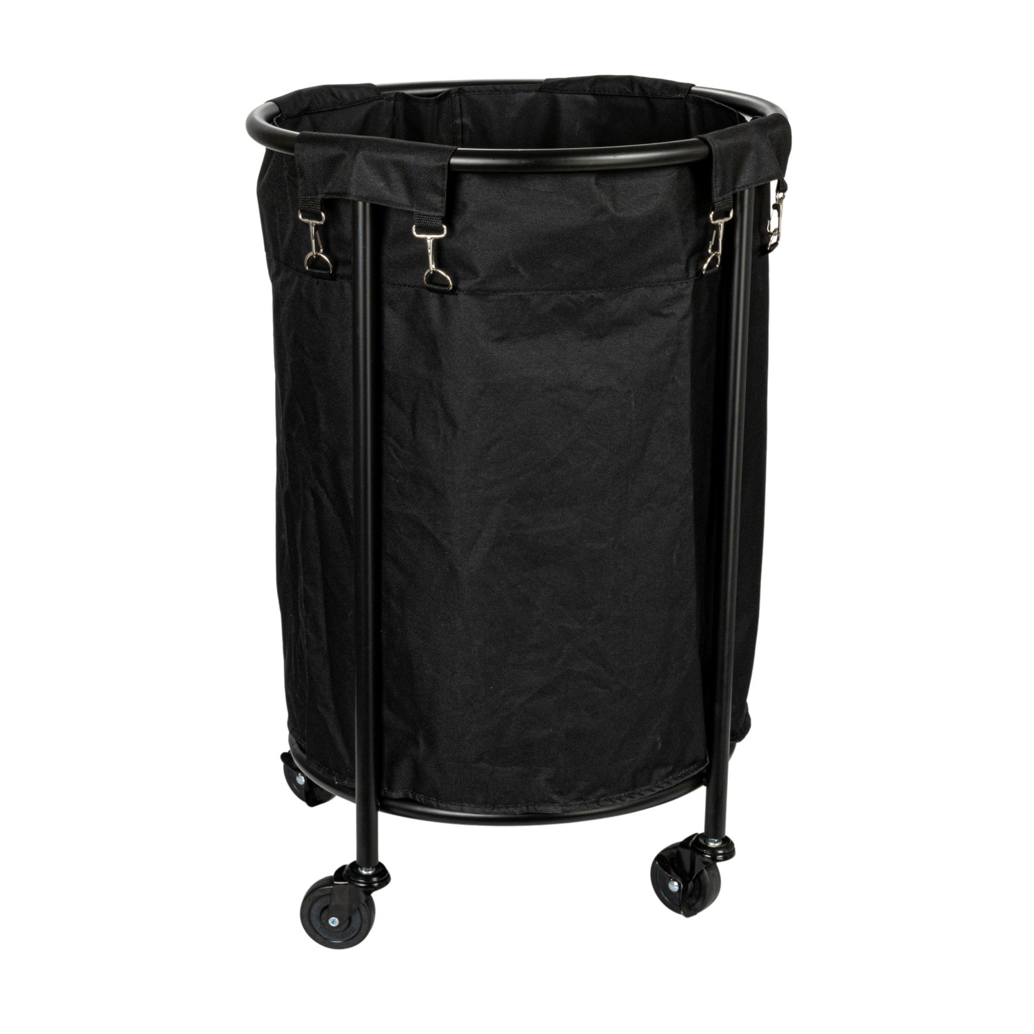 Household Essentials 32" Black Round Laundry Hamper