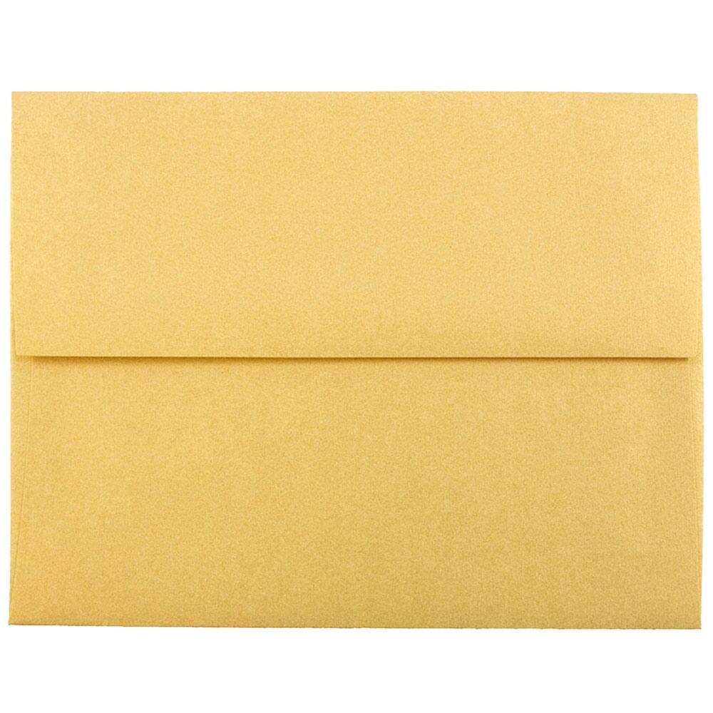 JAM Paper 4.375" x 5.75" Metallic Invitation Envelopes, 50ct.