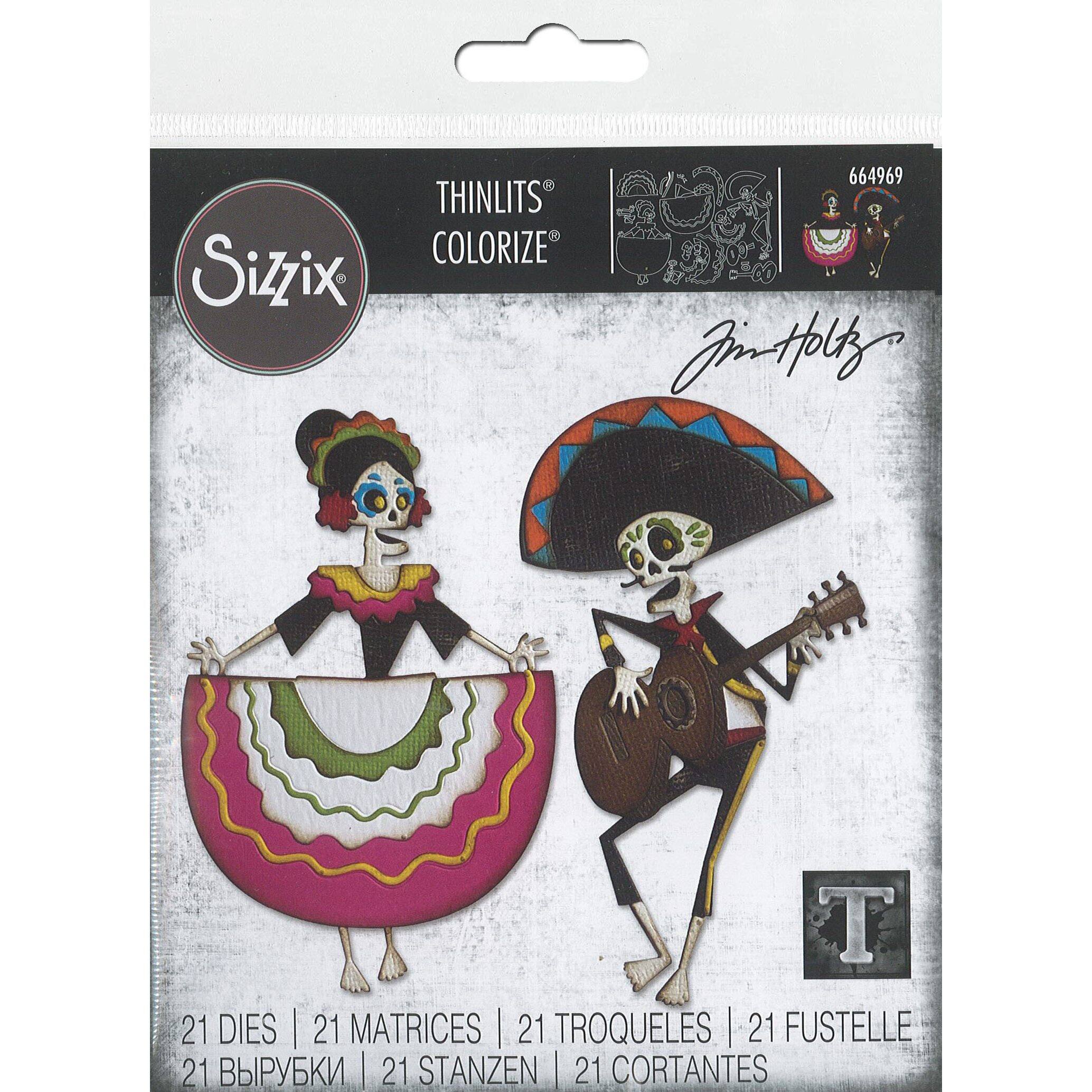 Sizzix® Thinlits Colorize Day Of The Dead Dies | Michaels®