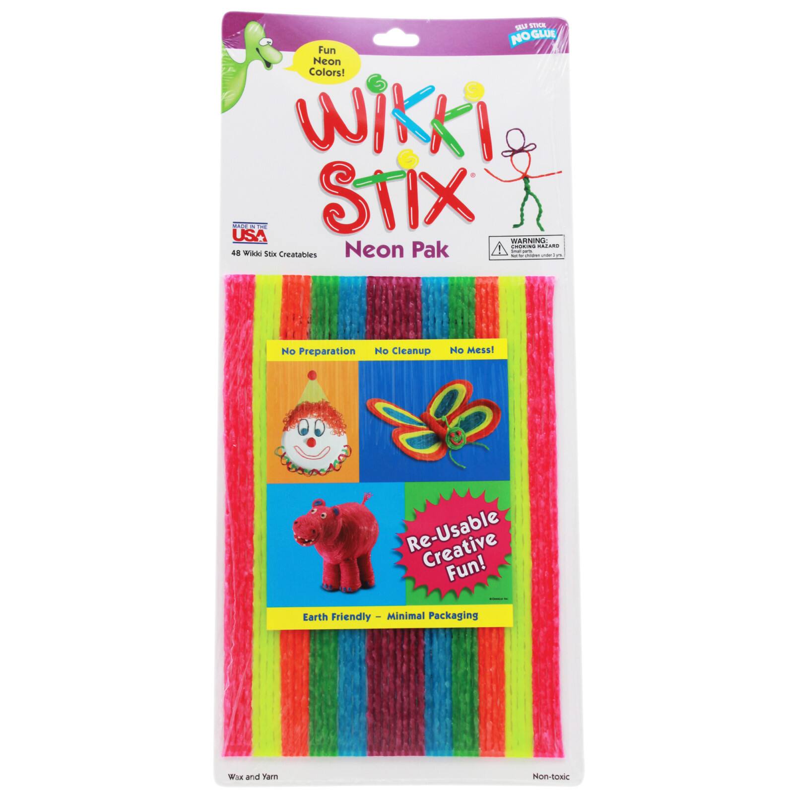 Wikki Stix&#xAE; Neon Pak 8&#x22; Reusable Craft Pack, 3ct.