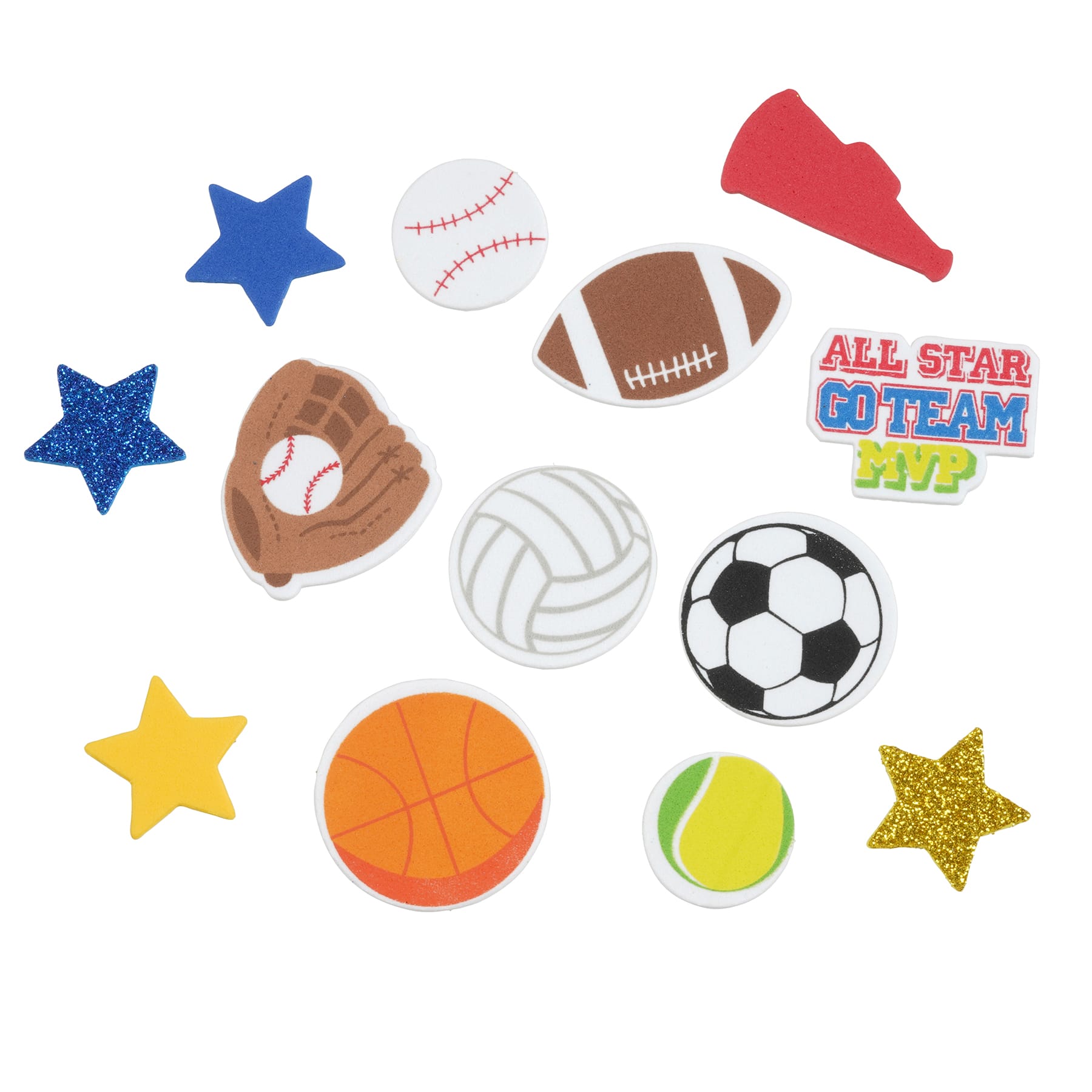 12 Pack: Sports Foam Stickers by Creatology&#x2122;