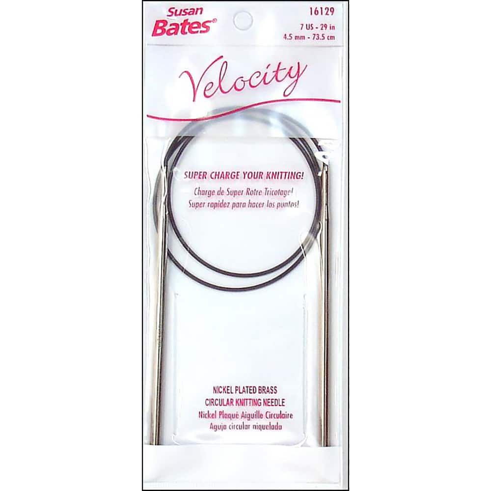 Size 5/3.75mm - Velocity Circular Knitting Needles 29 - Susan Bates