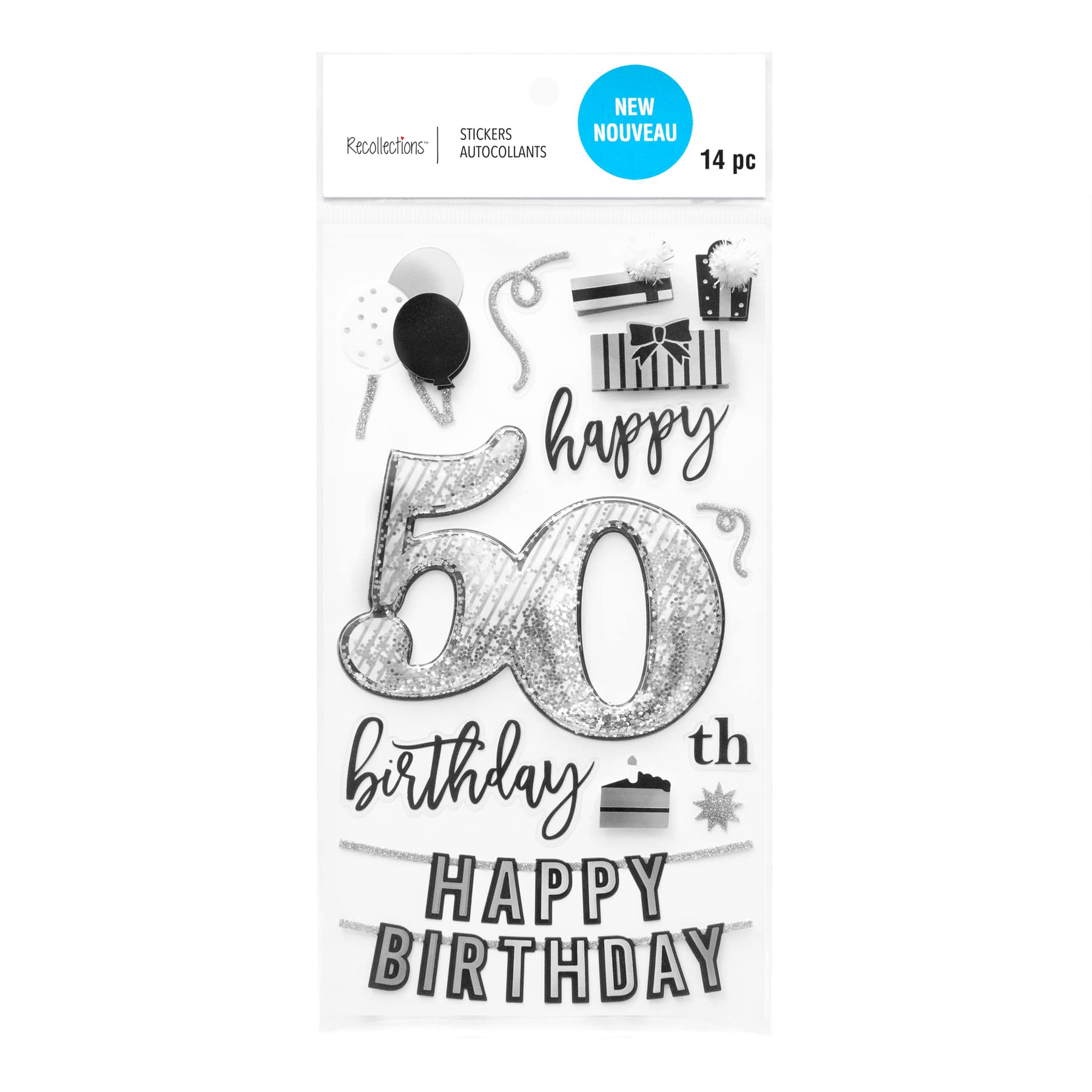 50th Birthday Dimensional Stickers by Recollections&#x2122;