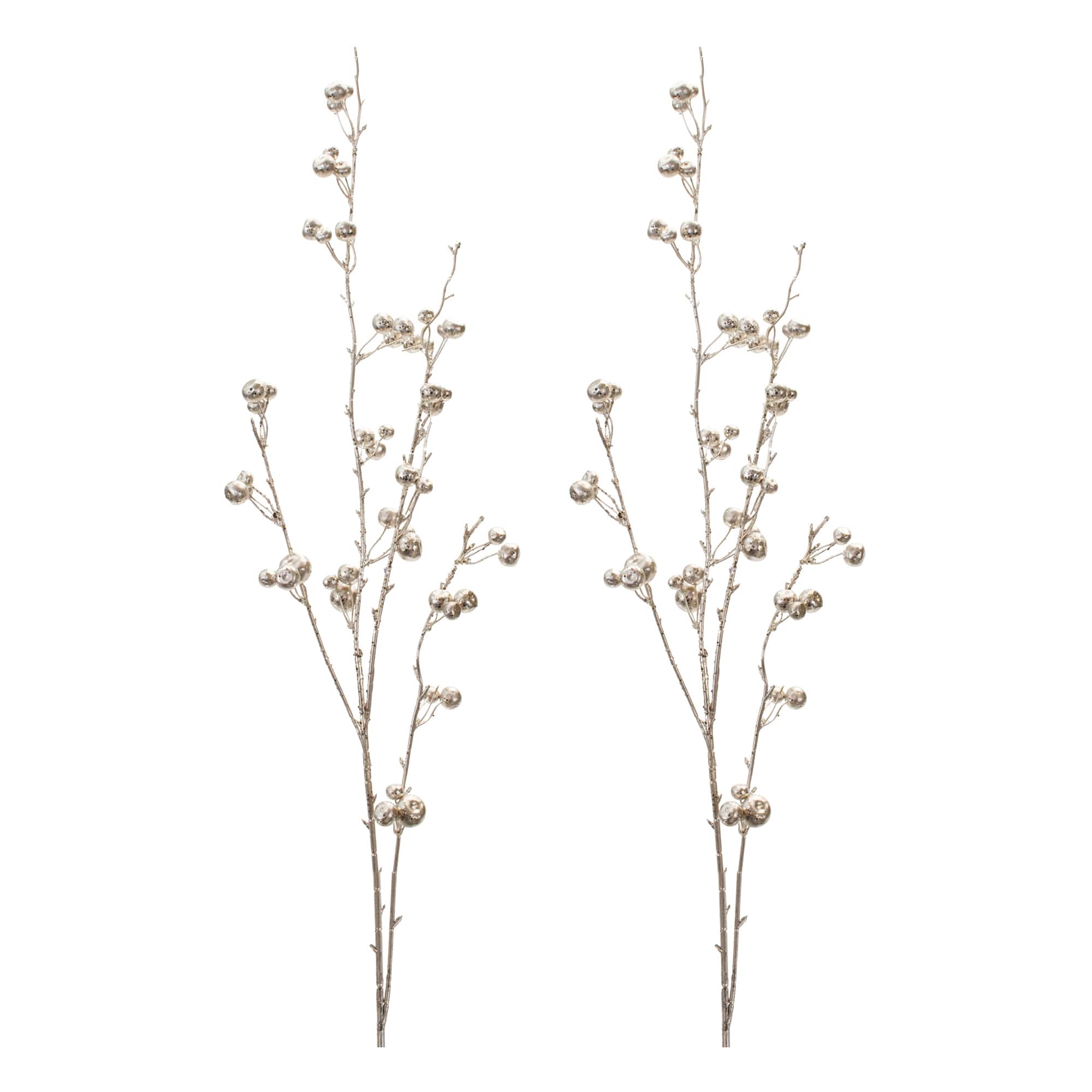 41" Glittered Berry Twig Sprays, 6ct.