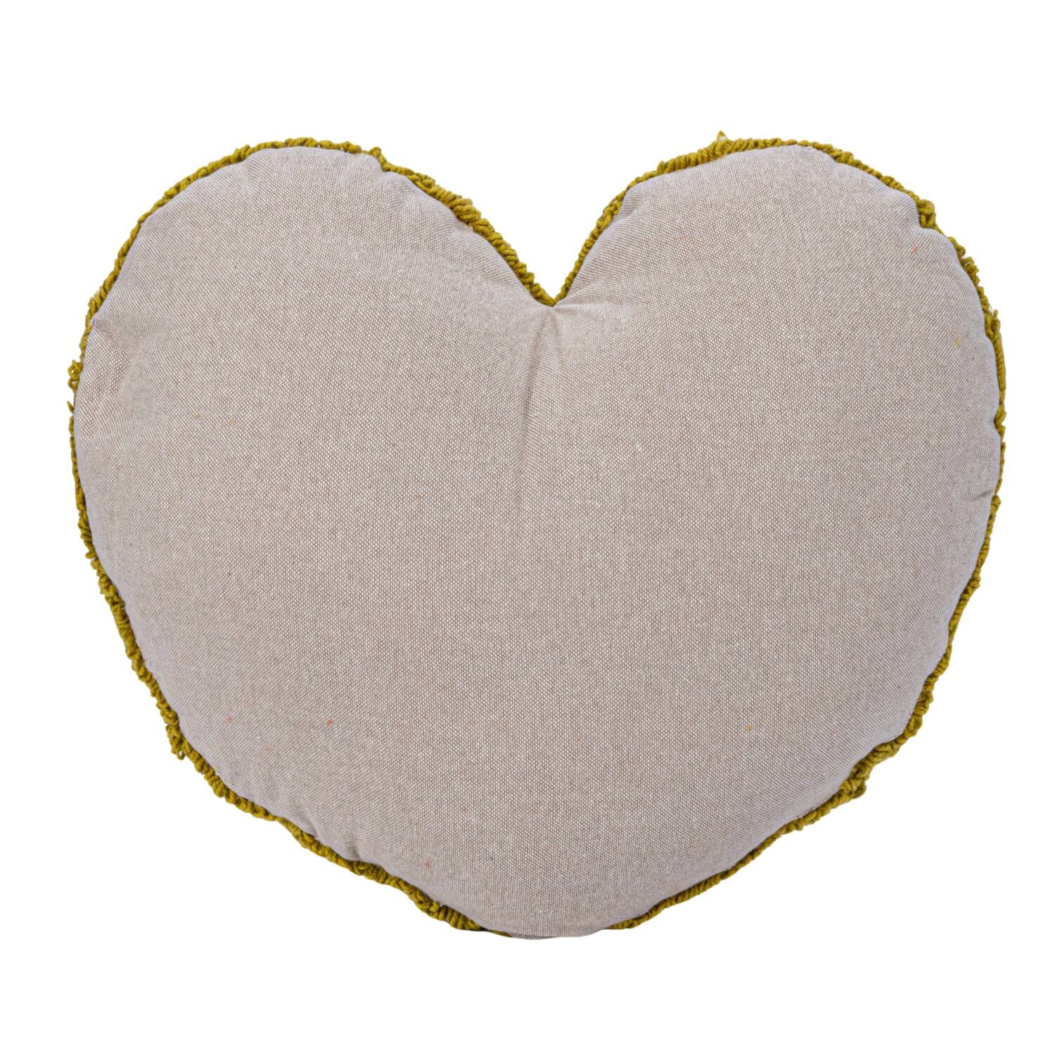 Hello Honey&#xAE; Red, Yellow &#x26; Blue Cotton Tufted Heart Pillow Set