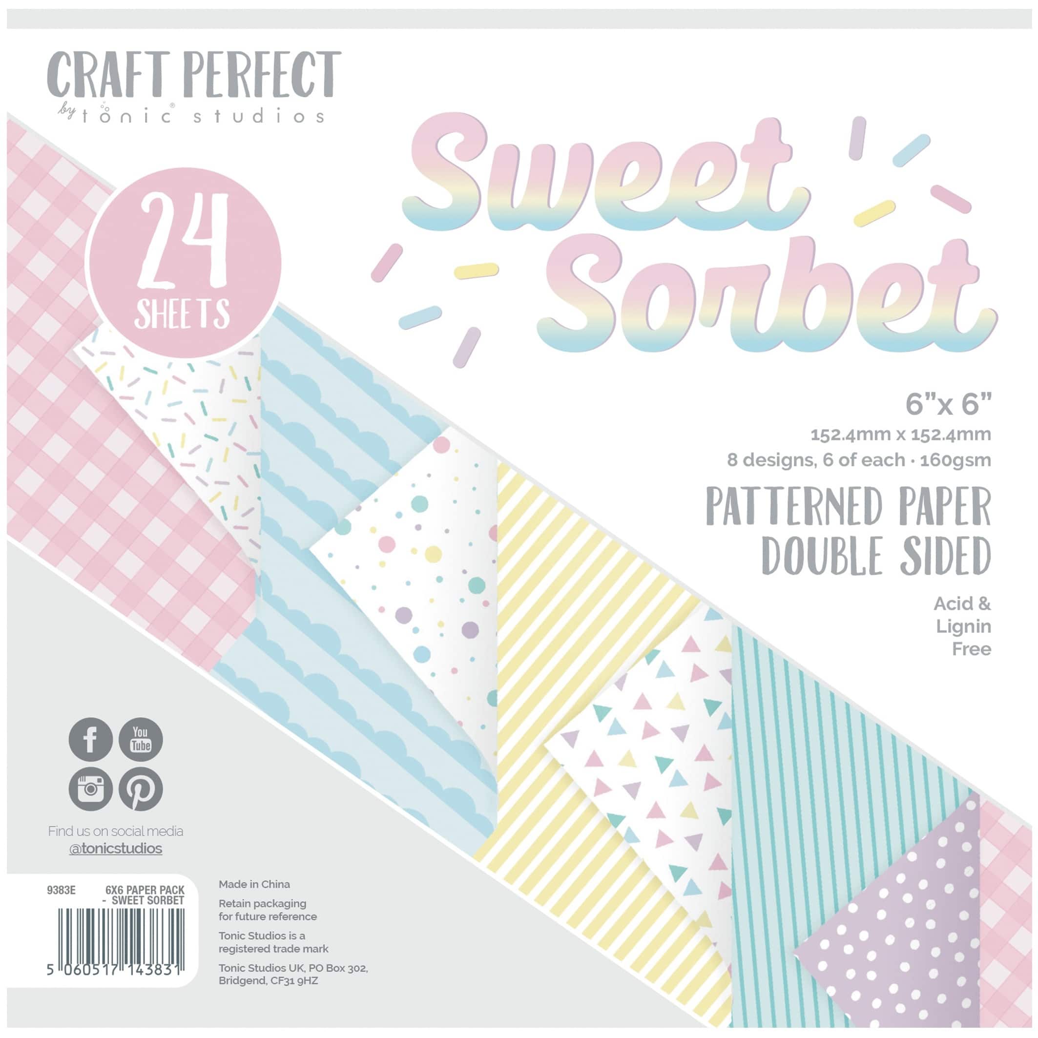 Craft Perfect 6&#x27;&#x27; x 6&#x27;&#x27; Sweet Sorbet Printed Book