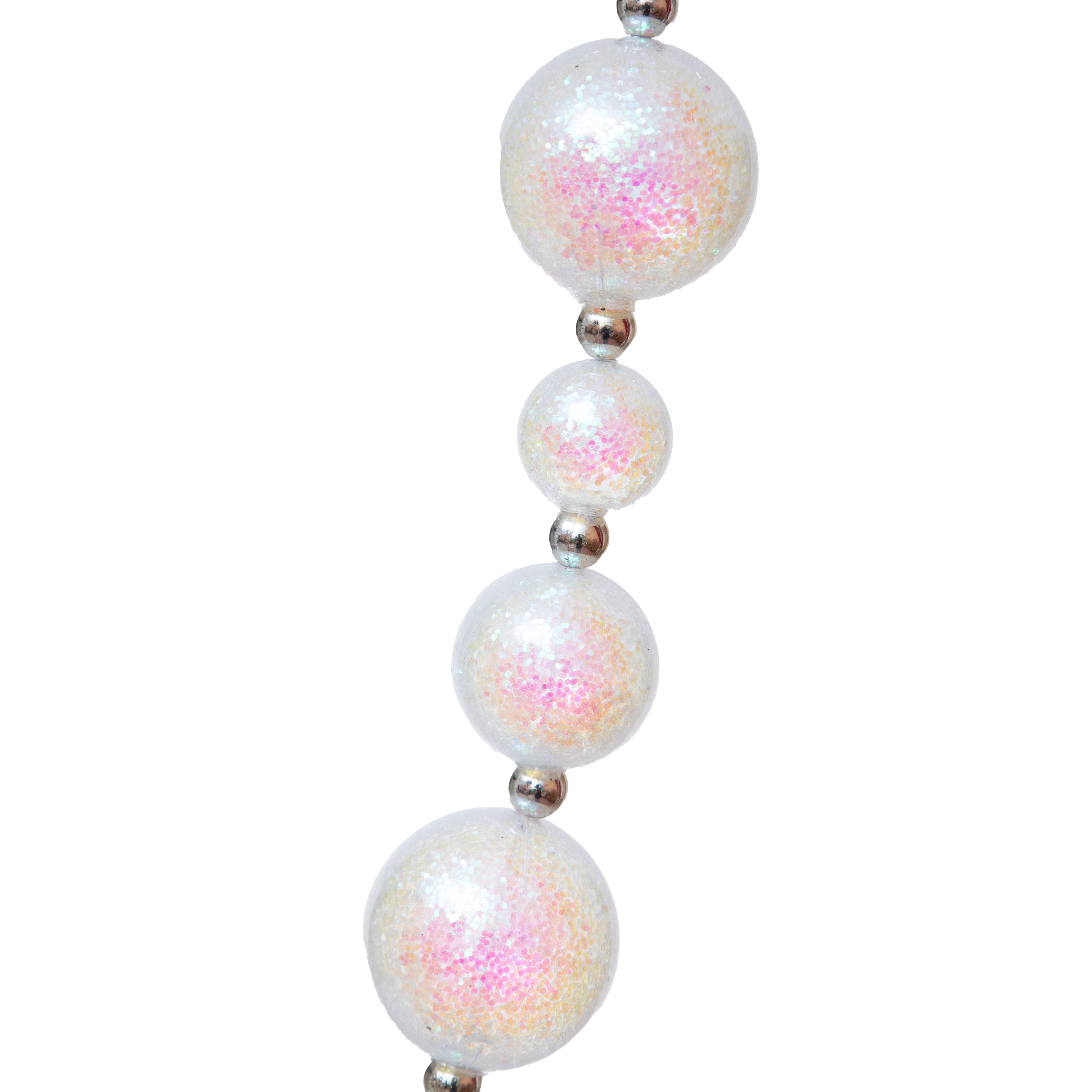 6ft. Iridescent Clear Shatterproof Ball Garland by Ashland&#xAE;