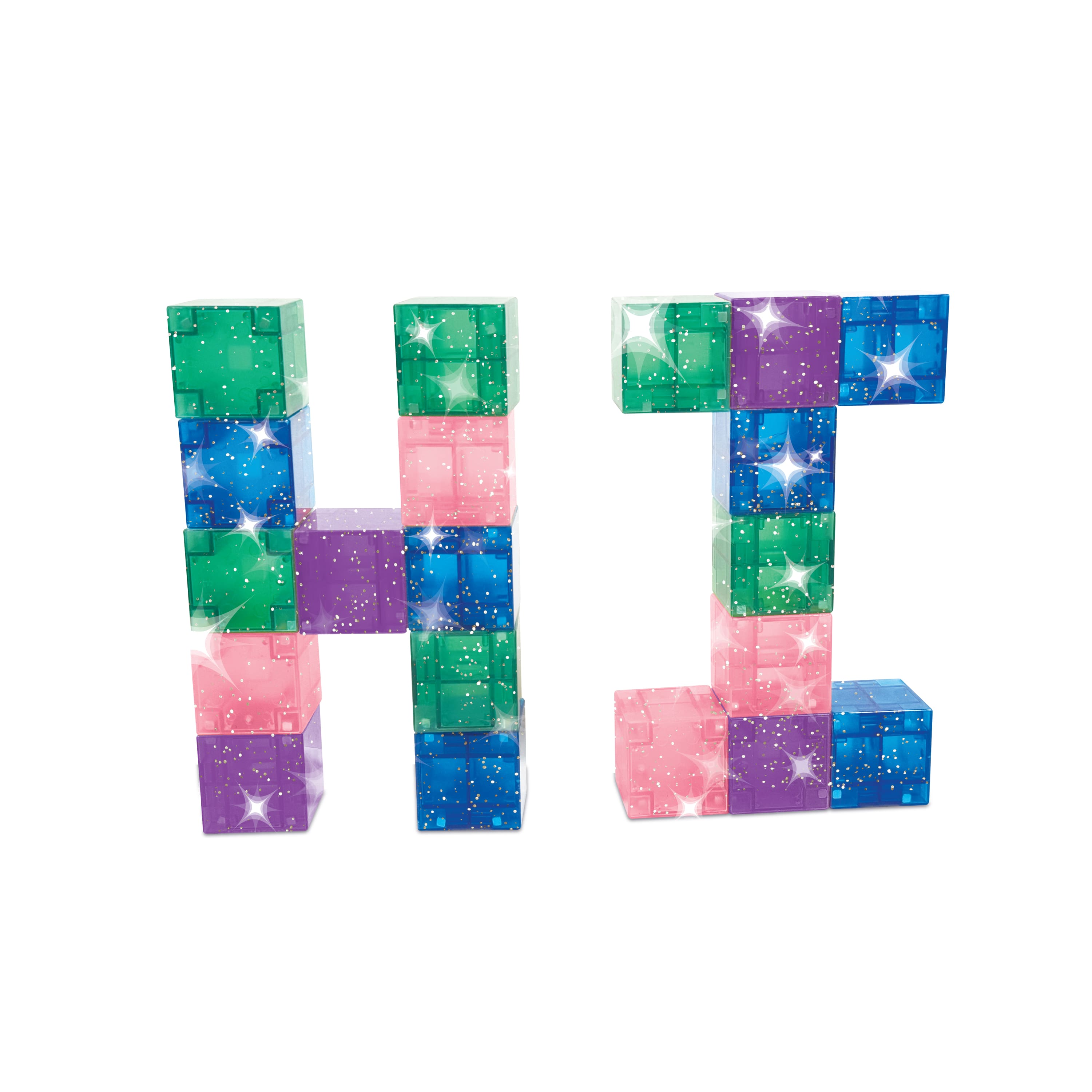 Crayola&#xAE; Glitter Pip-Cubes Magnetic Building Cubes