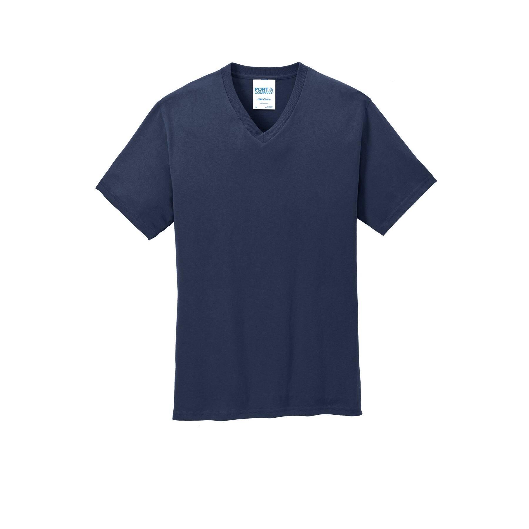 Port & Company® Men's Core Cotton V-Neck T-Shirt | Michaels