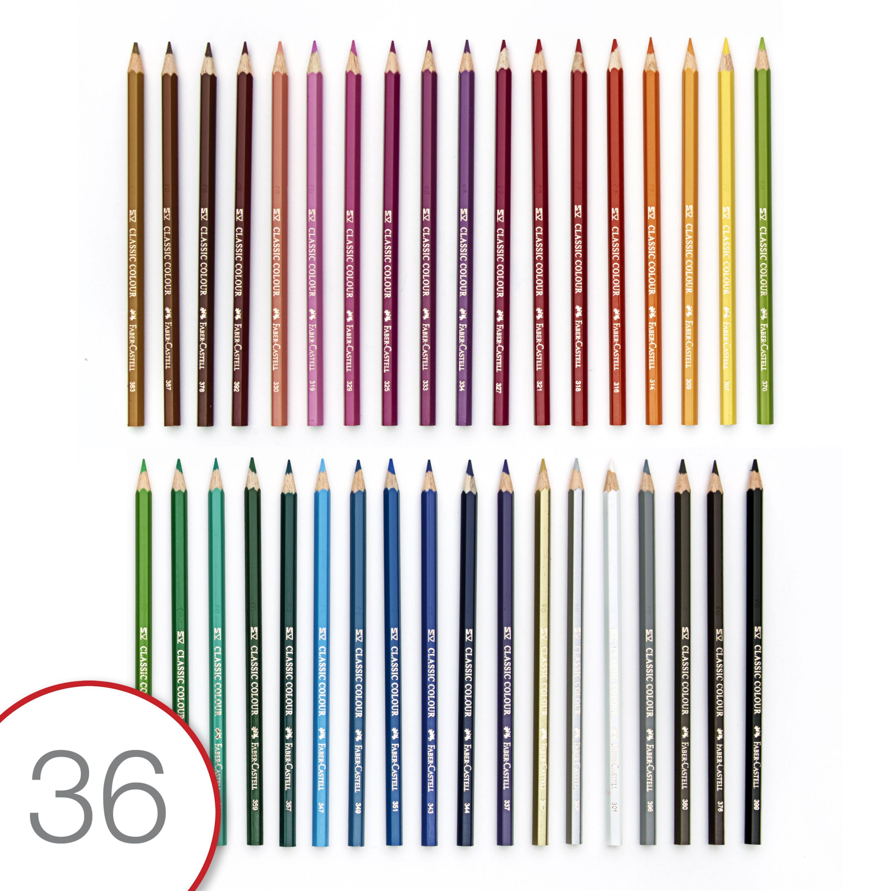 Faber-Castell® Classic 36 Color Pencil Tin Set