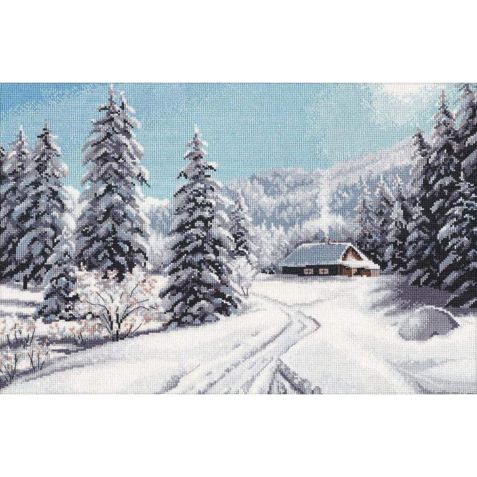 Oven Winter Day Cross Stitch Kit
