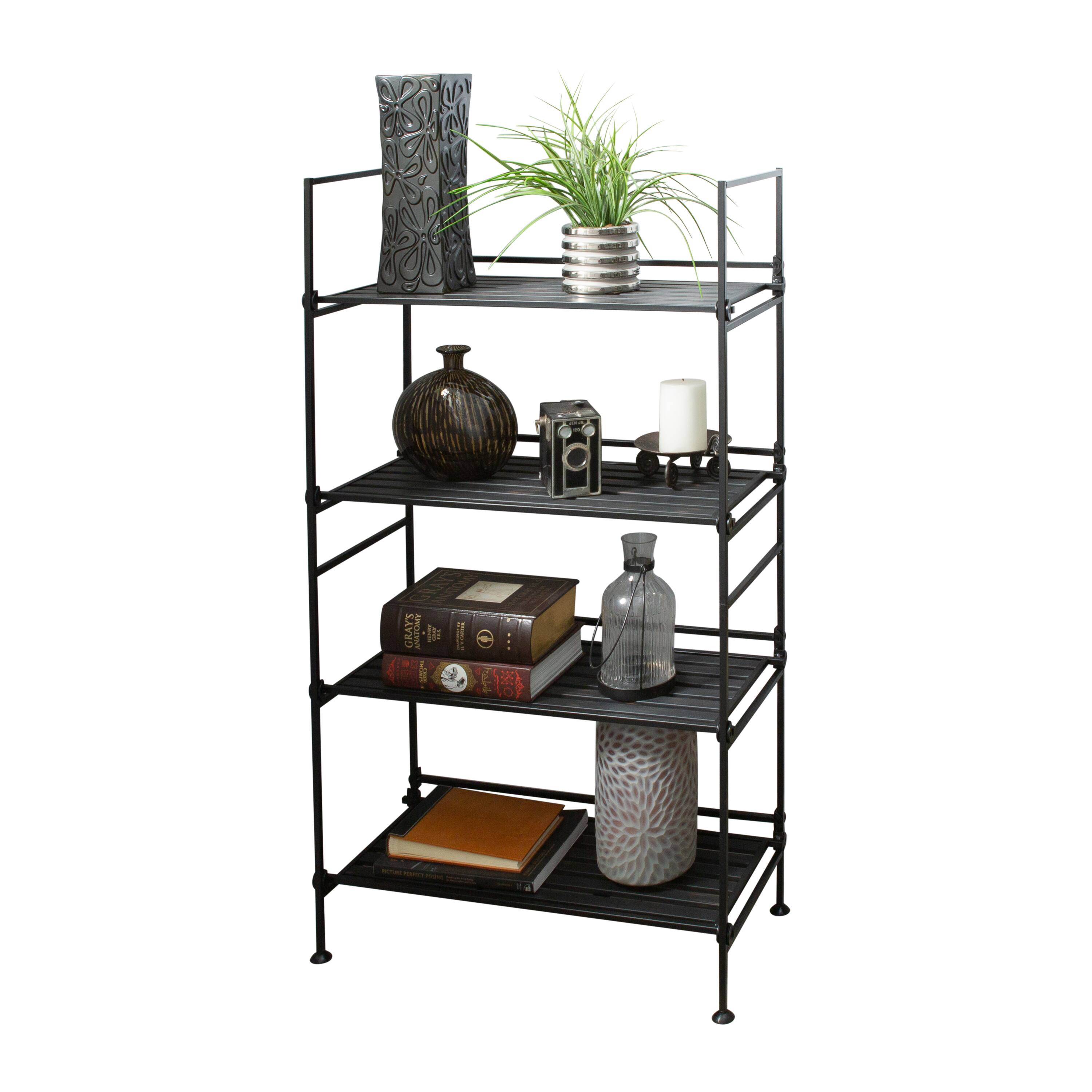 Organize It All 4 Tier Espresso Freestanding Shelf