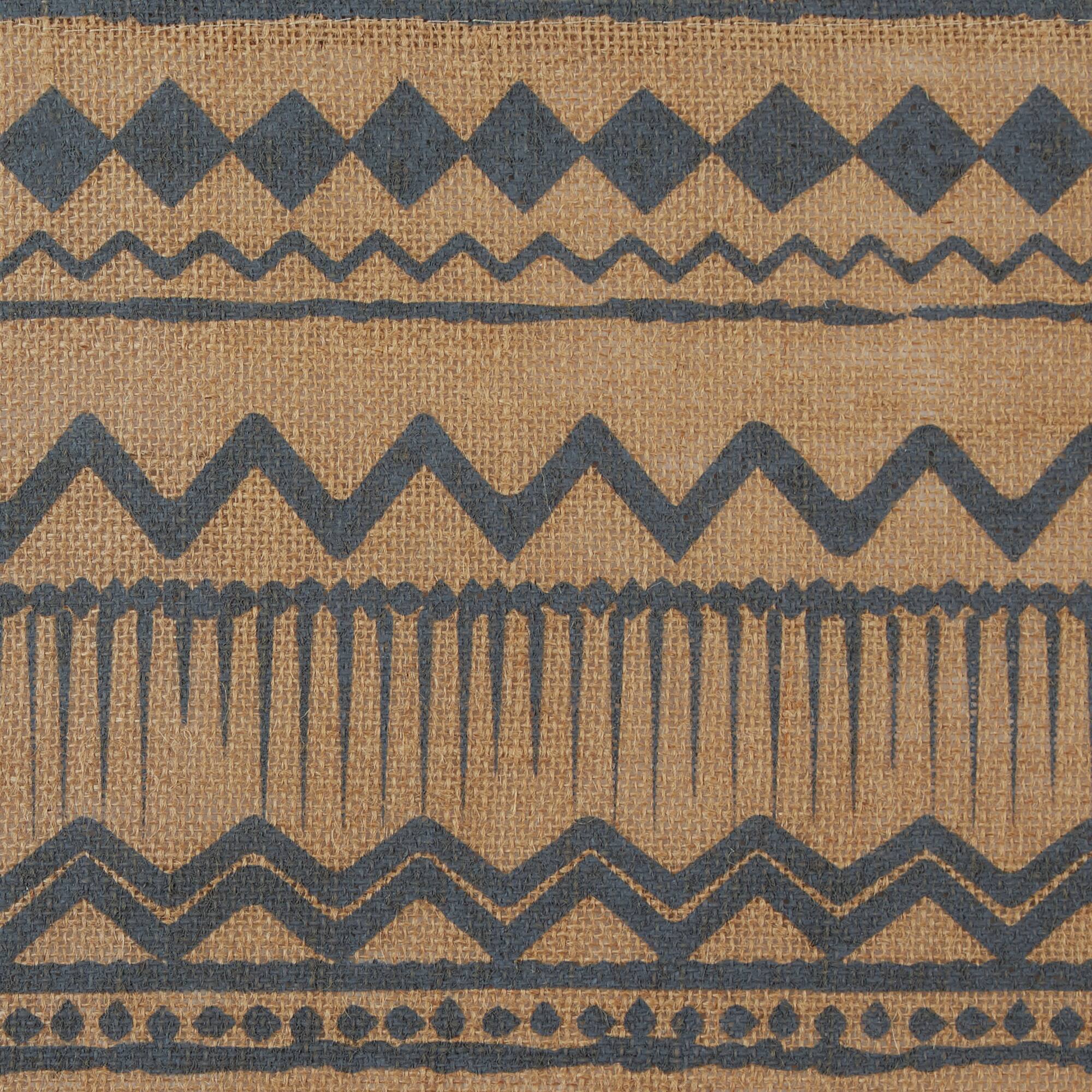 DII&#xAE; Mineral Aztec Print On Natural Jute Table Runner 14x72