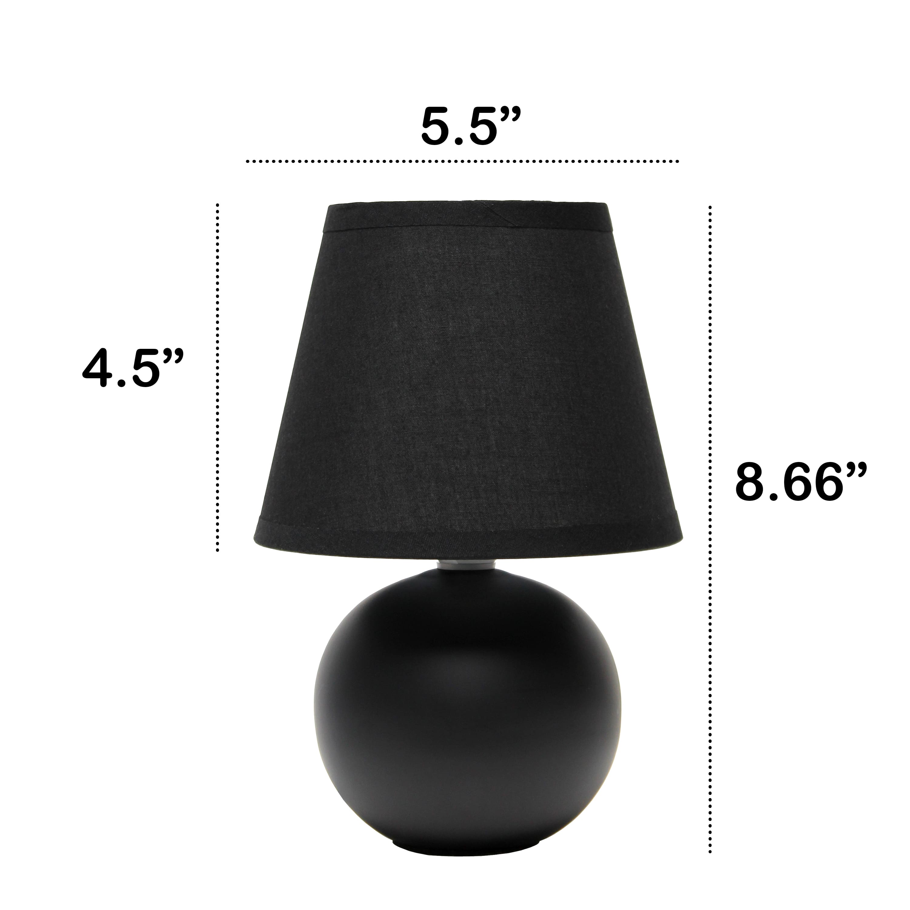 Creekwood Home Nauru 8.5&#x22; Ceramic Orb Base Table Lamp