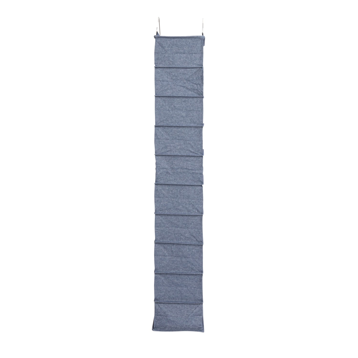 Household Essentials 48&#x22; Denim Cotton Blend &#x26; Plastic Hanging 10 Shelf Closet Organizer