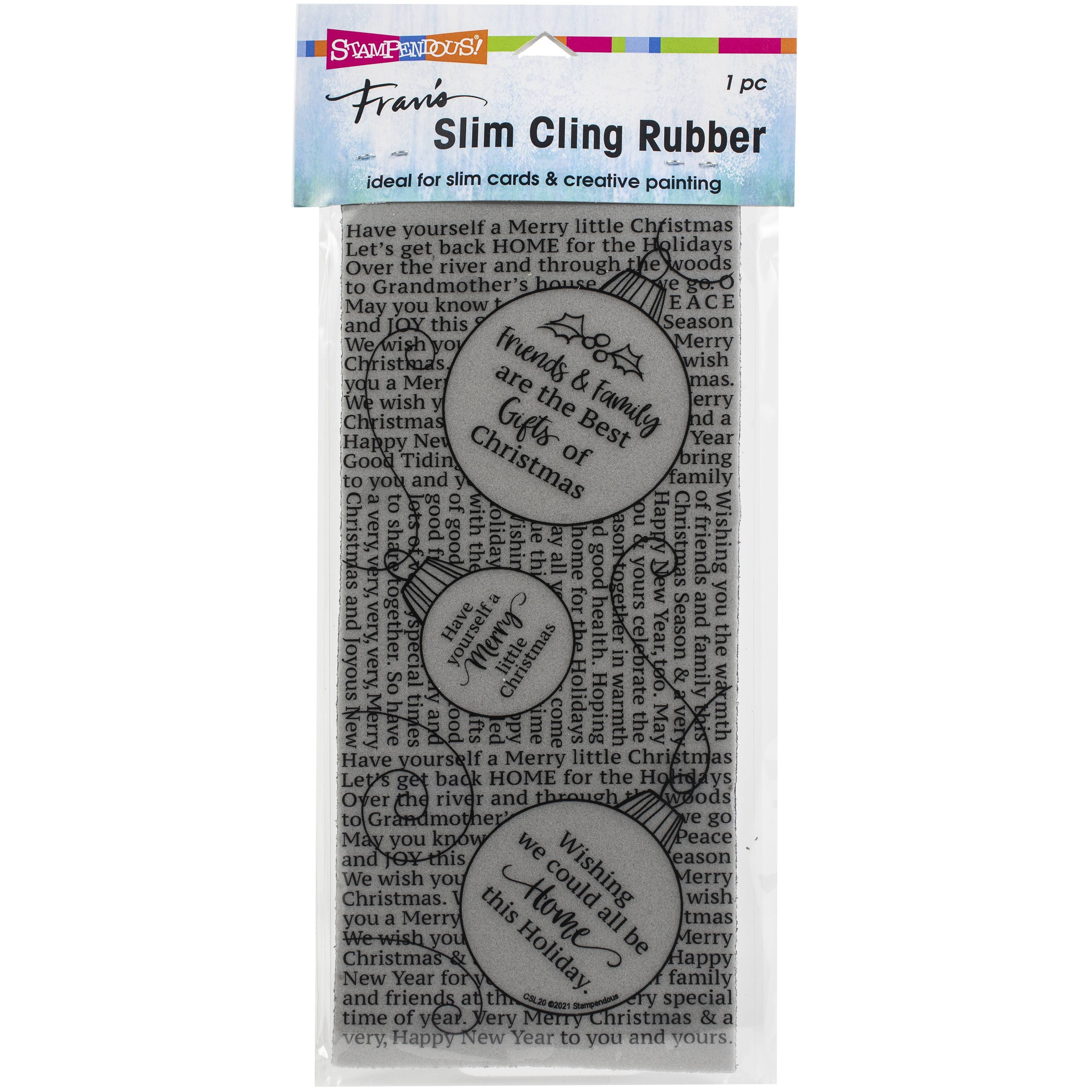 Stampendous® Ornament Text Slim Cling Stamp | Michaels®