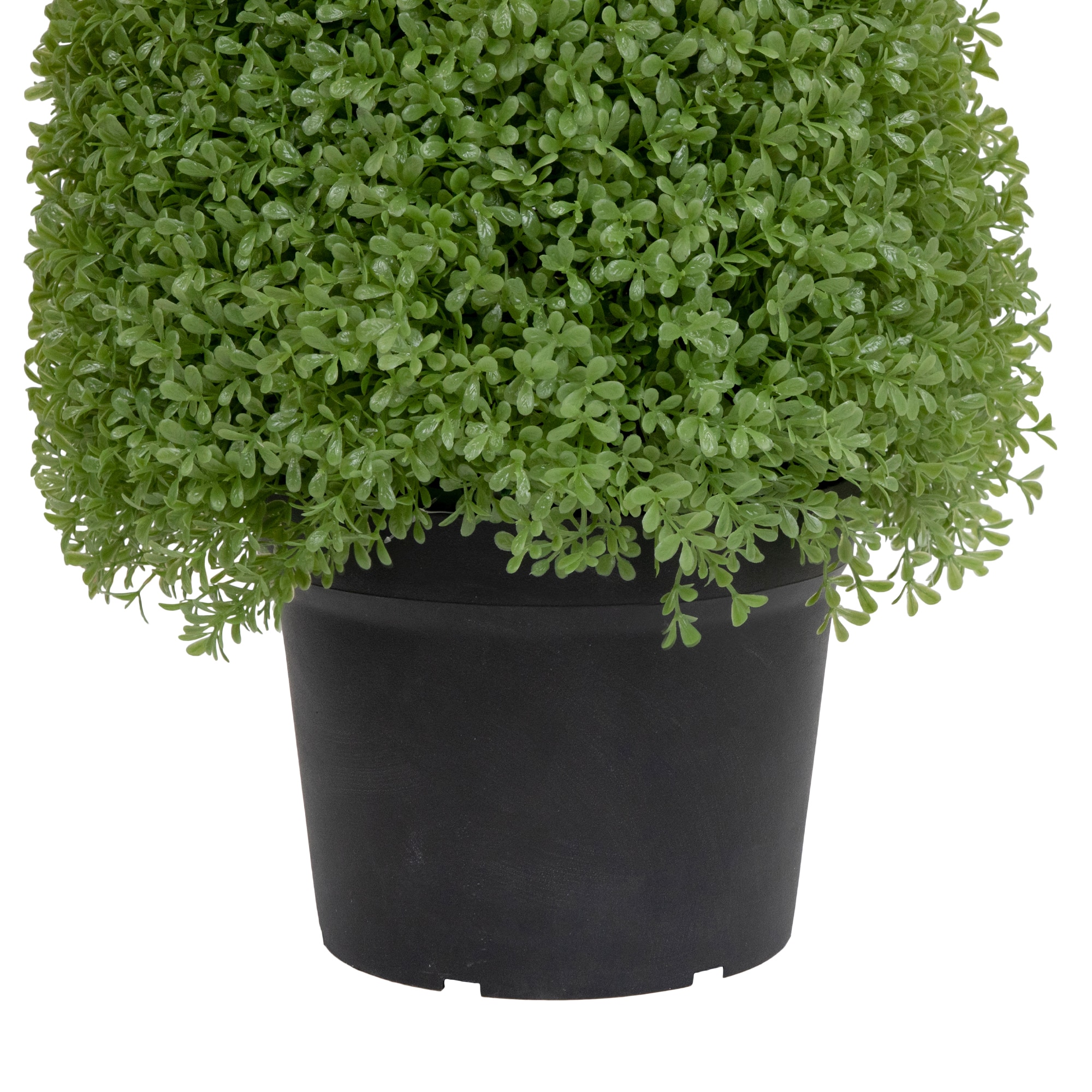 3ft. Unlit Artificial Boxwood Cone Topiary Tree with Round Pot