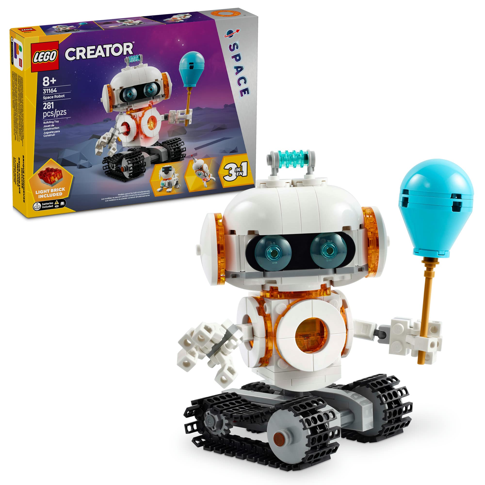 LEGO&#xAE; Creator 3in1 Space Robot Toy Science Playset 31164