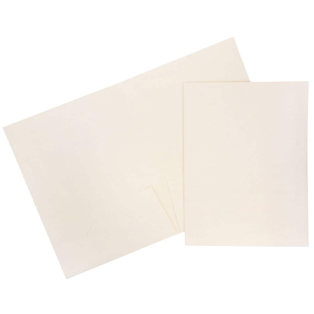 JAM Paper 2-Pocket Textured Linen Business Folders, 6ct.