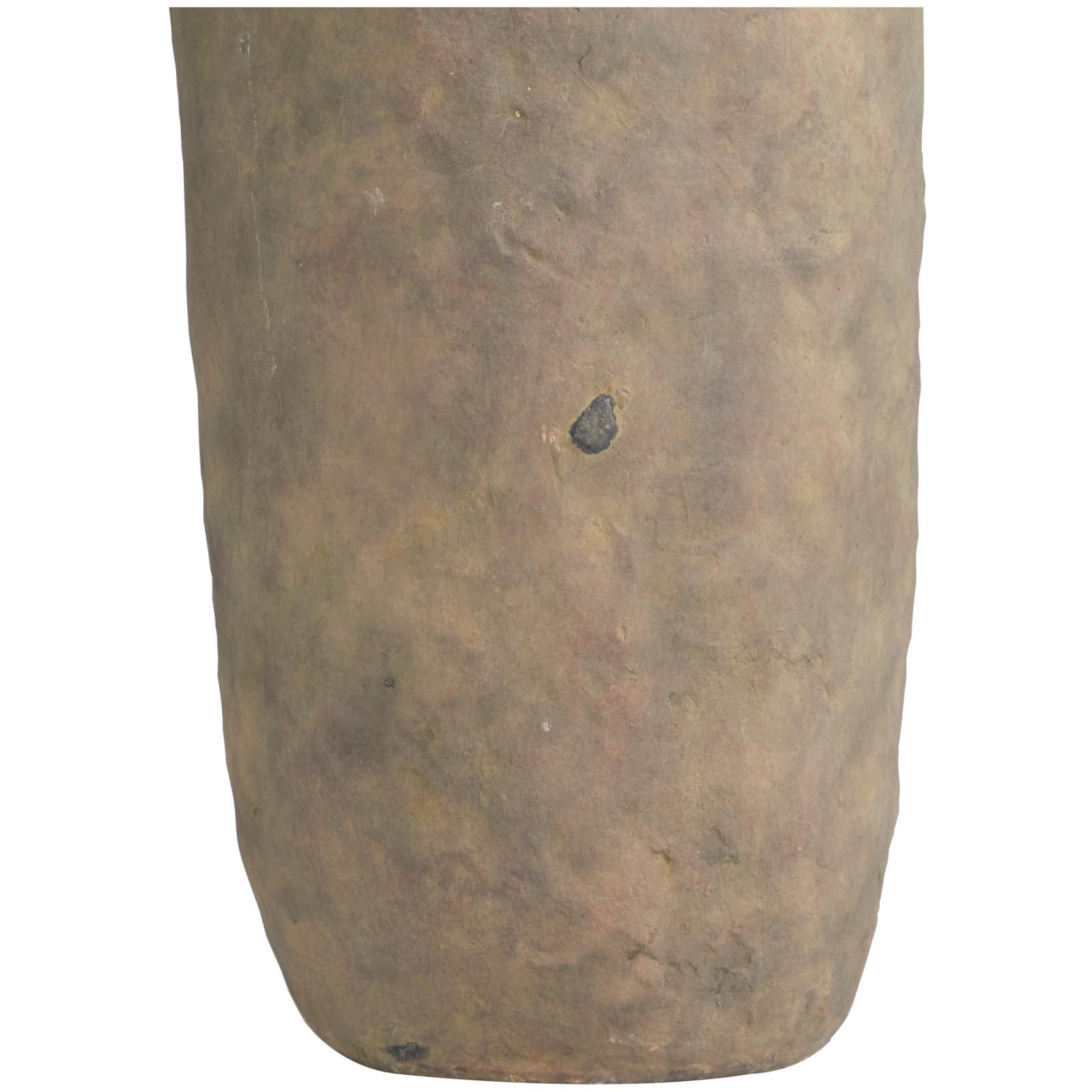 21&#x22; Brown Ceramic Distressed Terra Cotta Vase