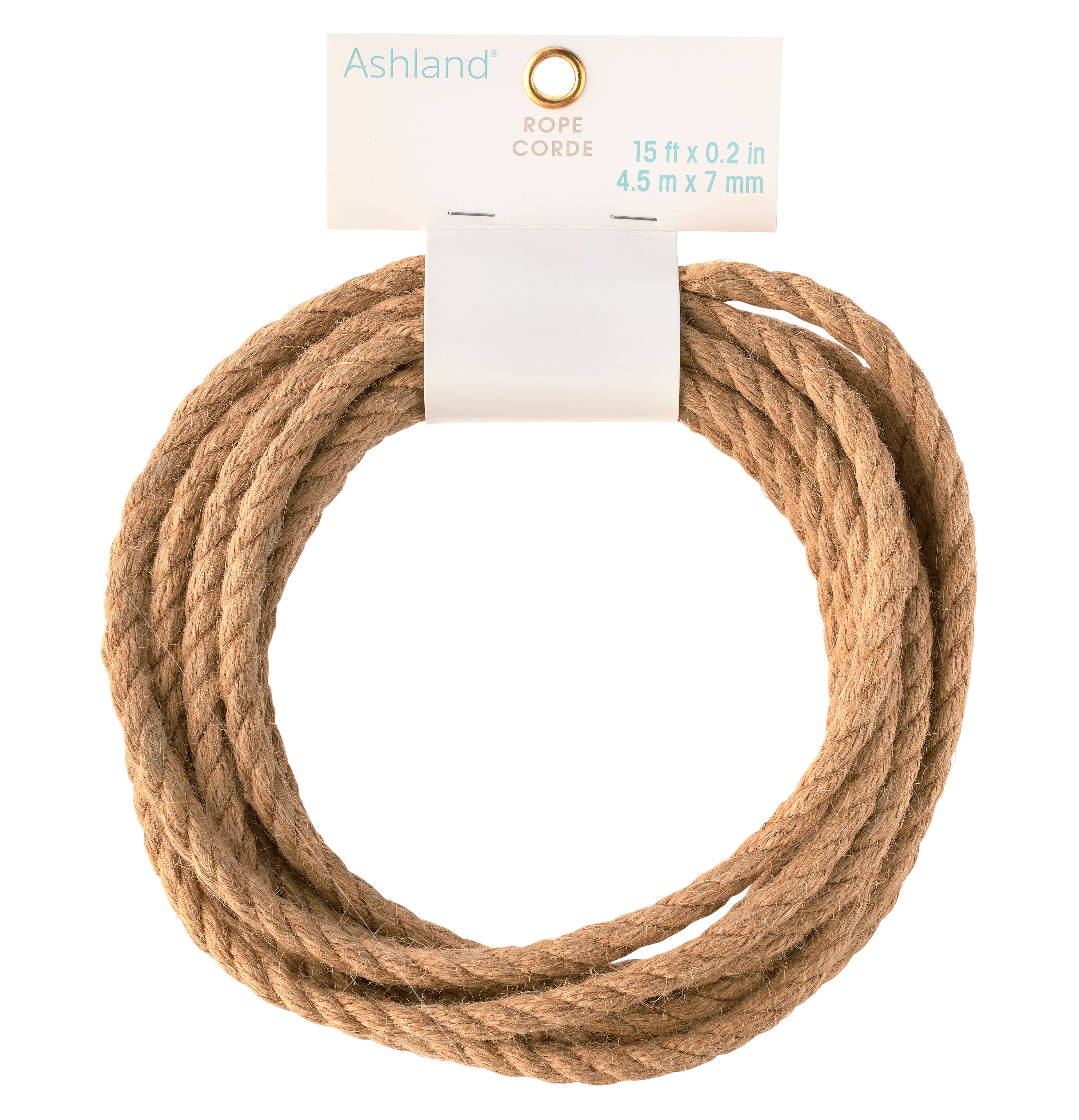 Ashland 0.2 Natural Jute Rope - 15 ft