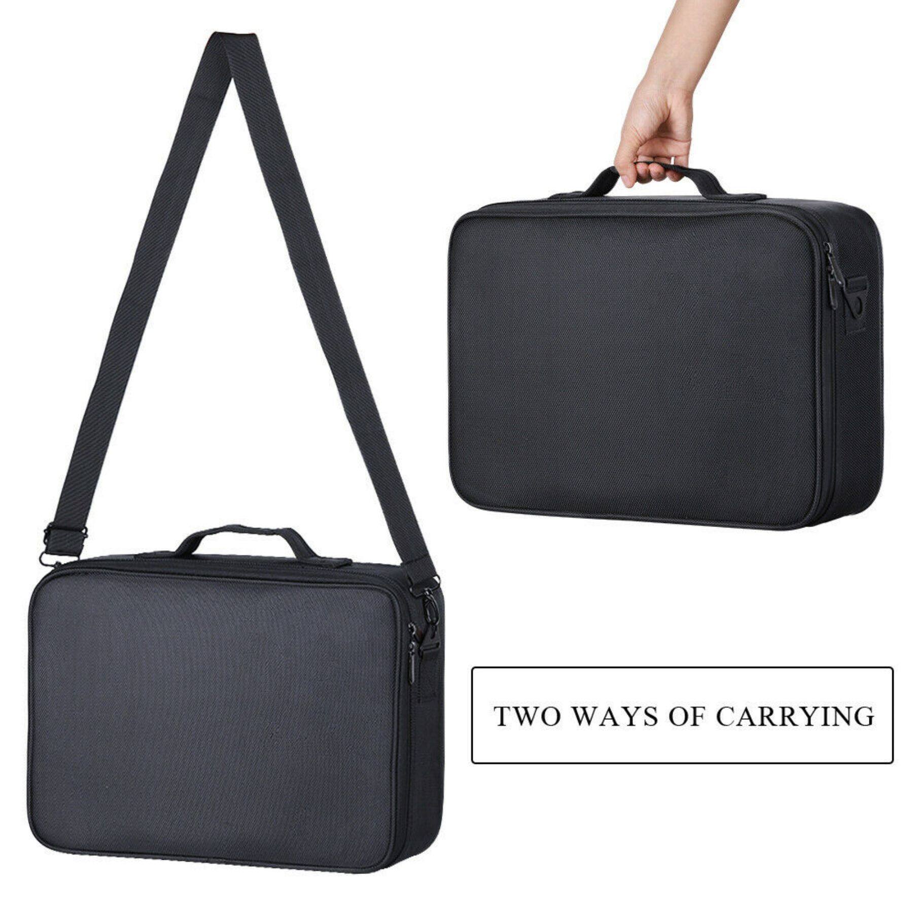 NEX&#x2122; Large Black Travel Cosmetic Organizer