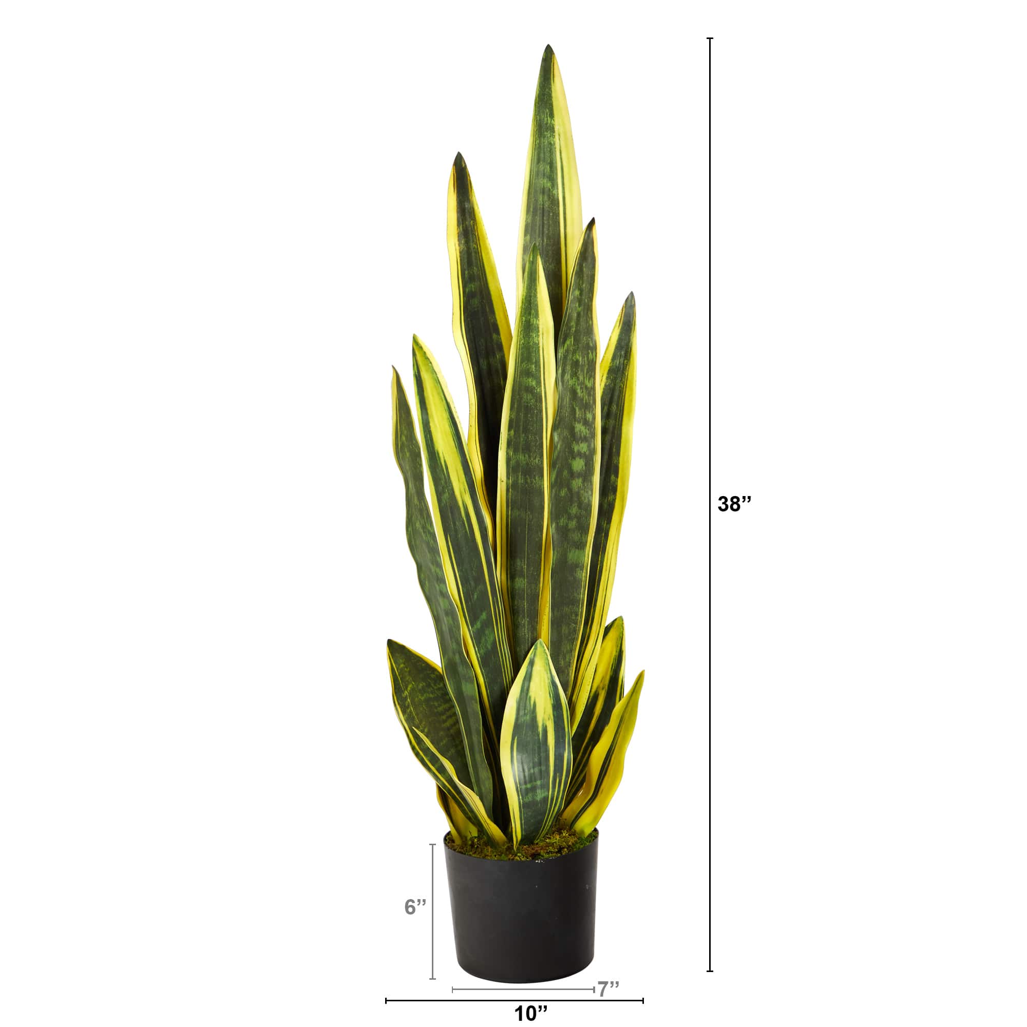 3ft. Potted Artificial Snake Plant 