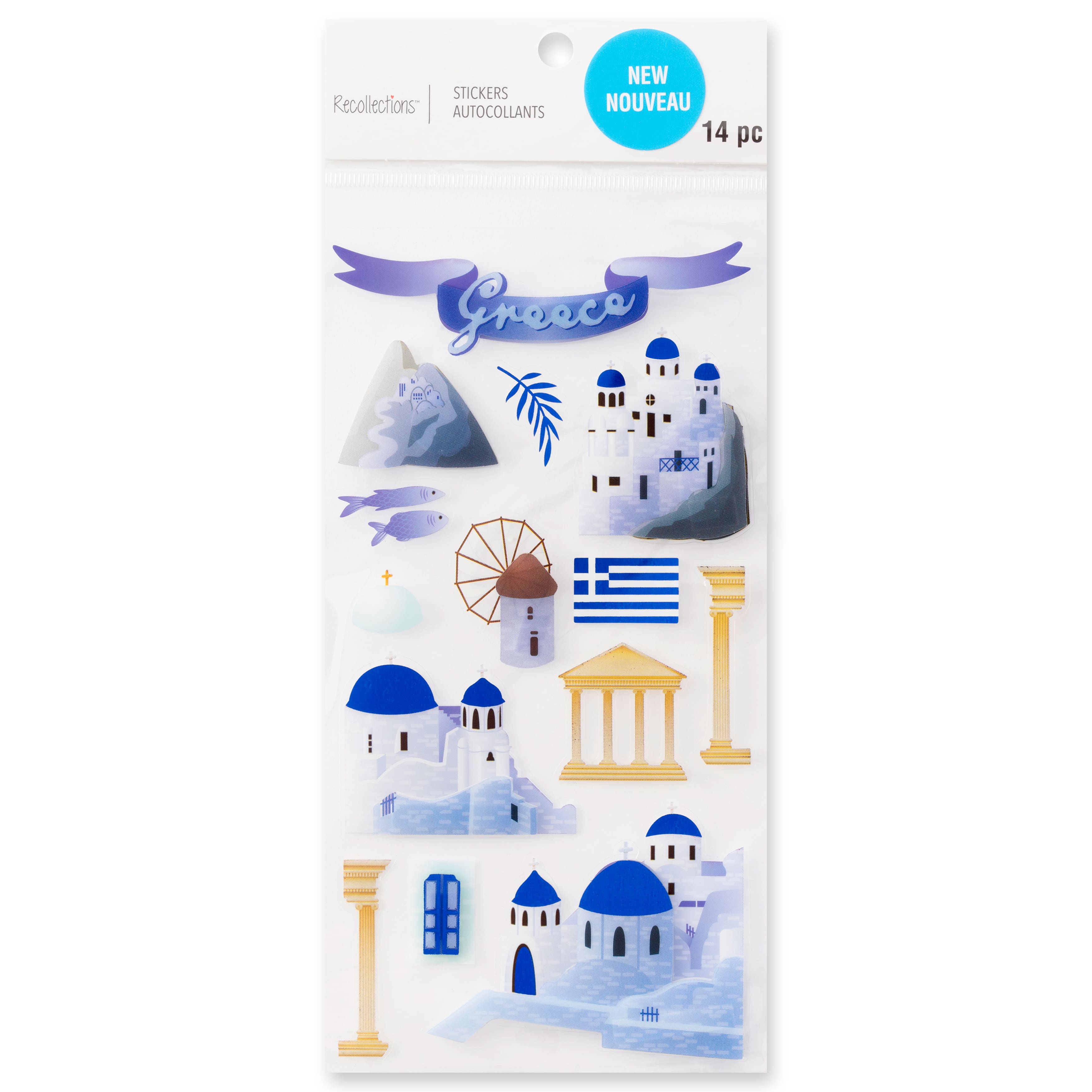 Greece Dimensional Stickers by Recollections™