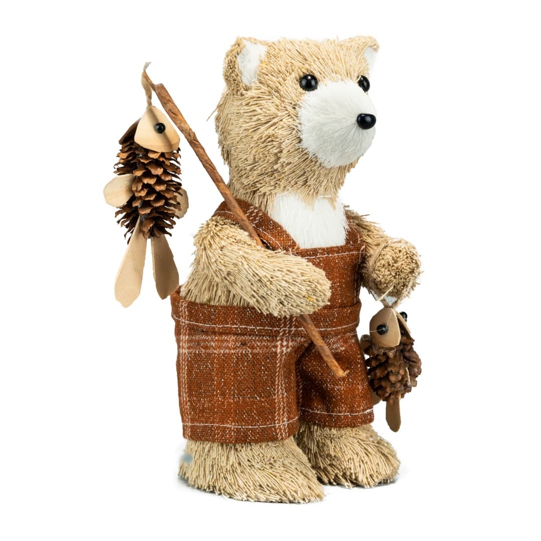 6.75&#x22; Fishing Bear Natural D&#xE9;cor by Ashland&#xAE;