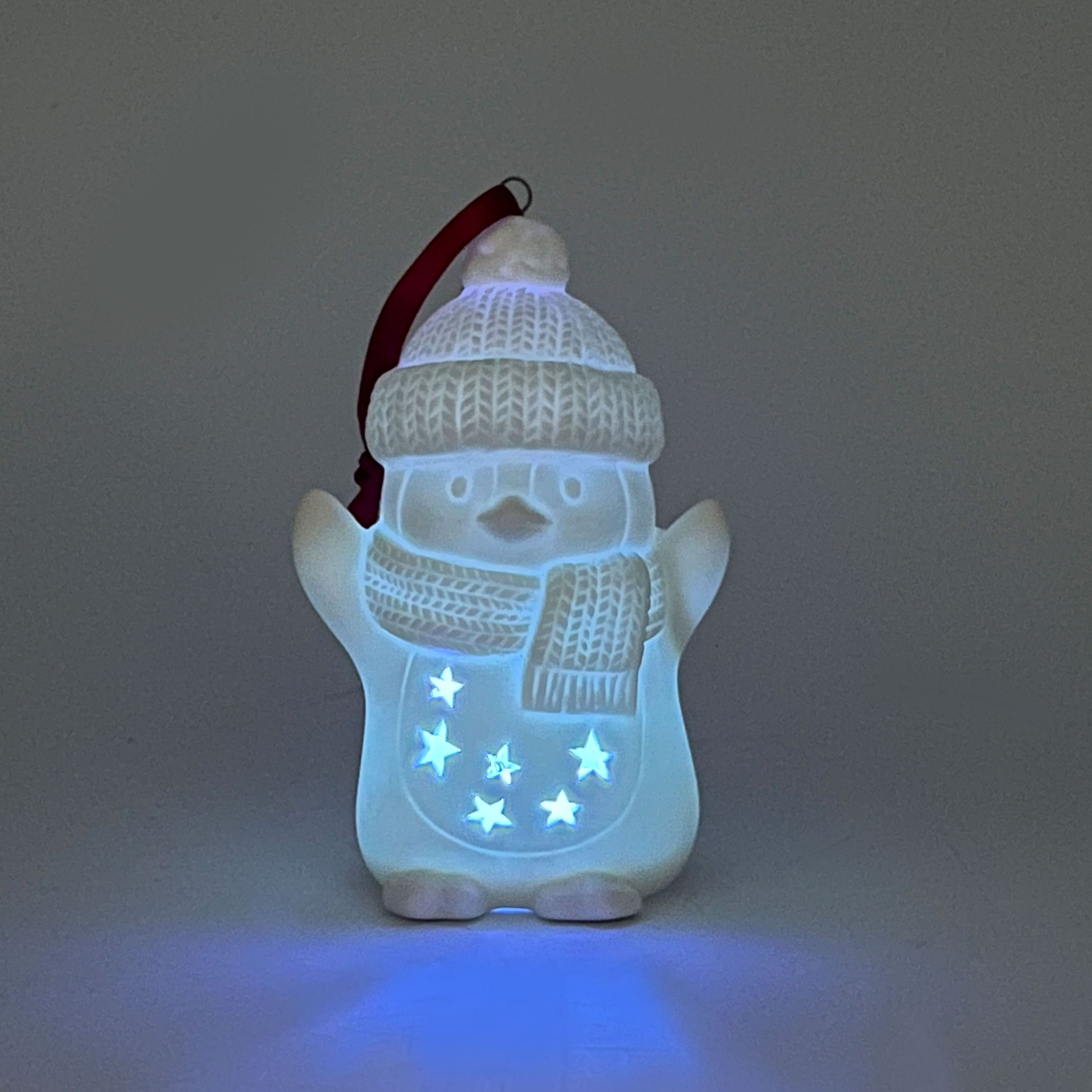 4&#x22; Penguin DIY LED Ceramic Ornament by Make Market&#xAE;