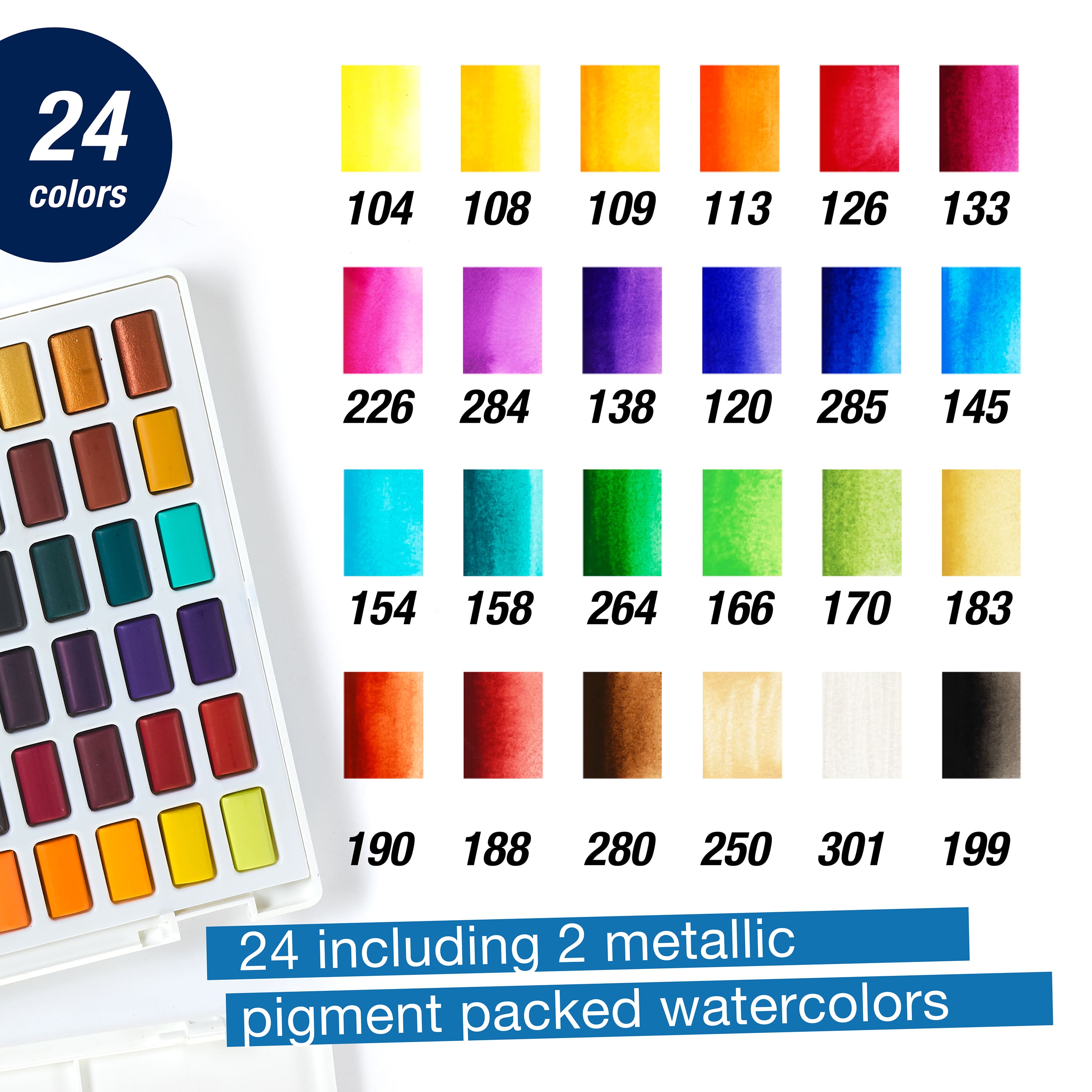 Faber-Castell 24 Color Watercolor Pan Set