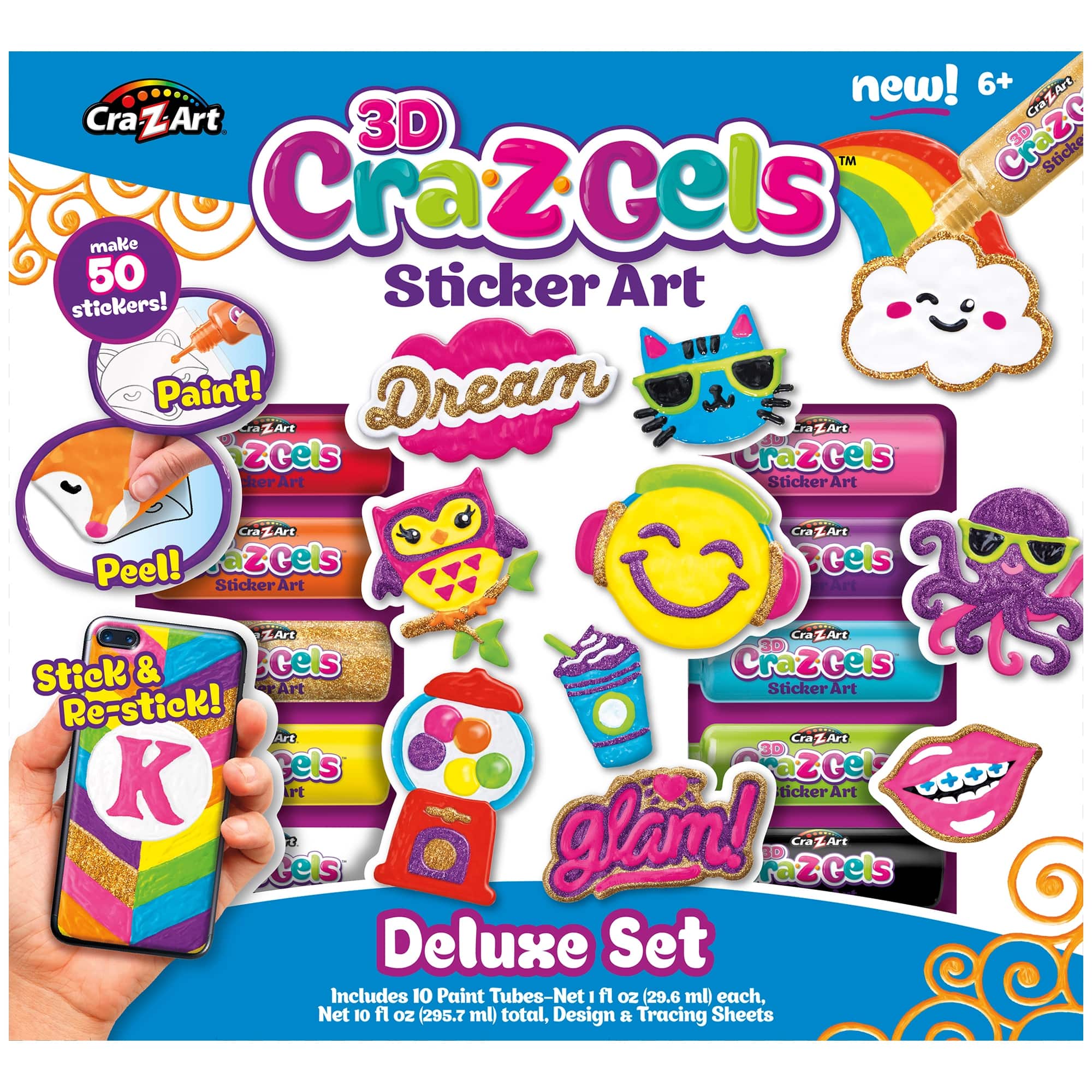 Cra-Z-Art Cra-Z-Gels 3D Sticker Art Deluxe Kit