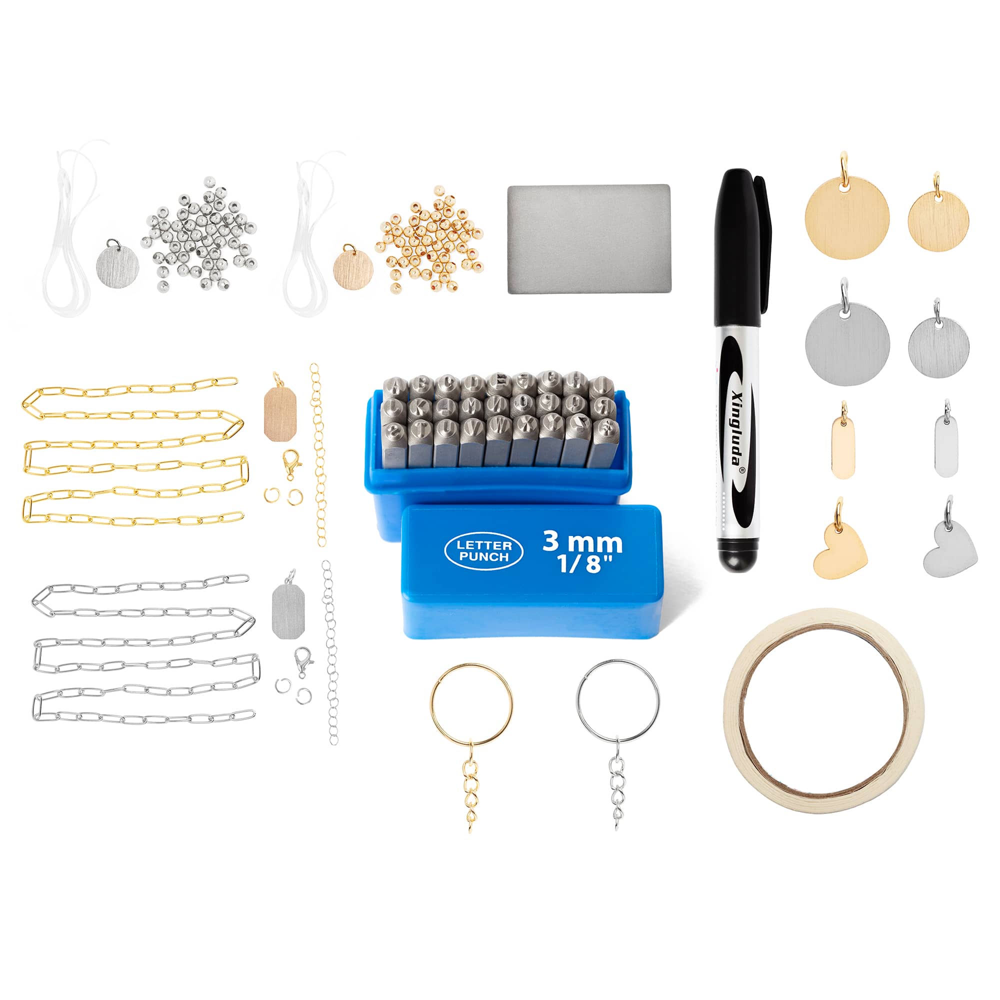 CousinDIY Stamp & Go Jewellery Metal Jewellery Stamping Kit