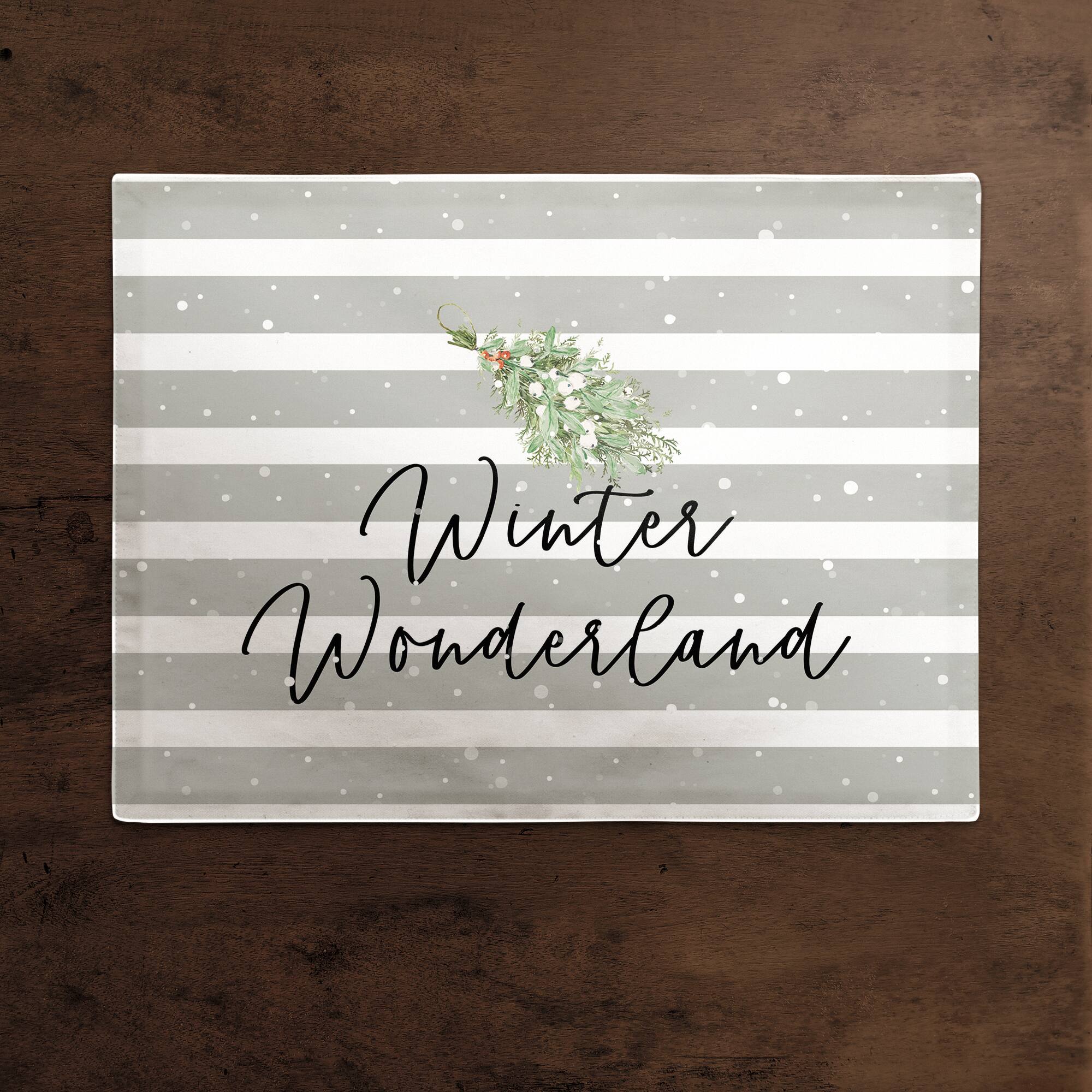 Winter Wonderland 18x14 Poly Twill Placemat