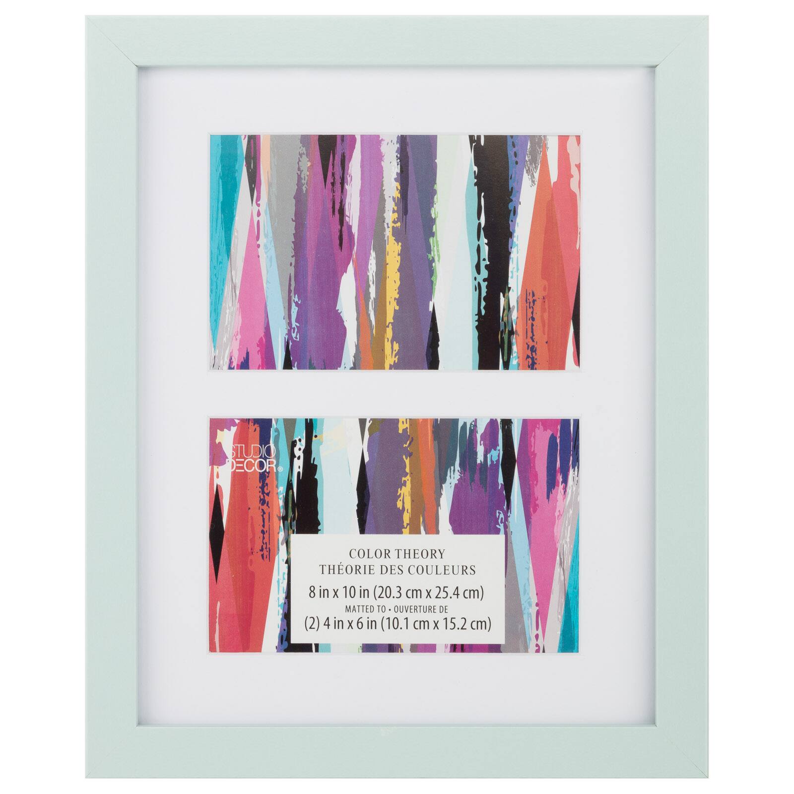 2 Opening 4" x 6" Frame with Mat, Color Theory by Studio Décor®