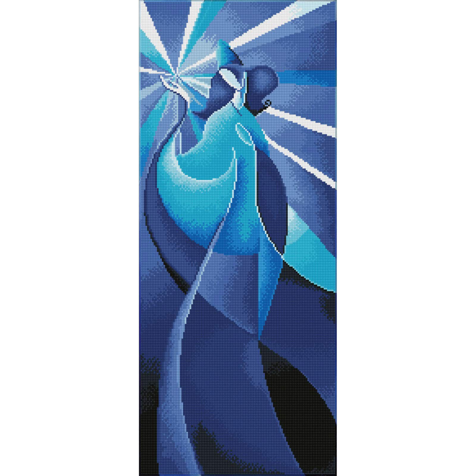Diamond Dotz&#xAE; Intermediate Blue Madonna Diamond Art Painting Kit