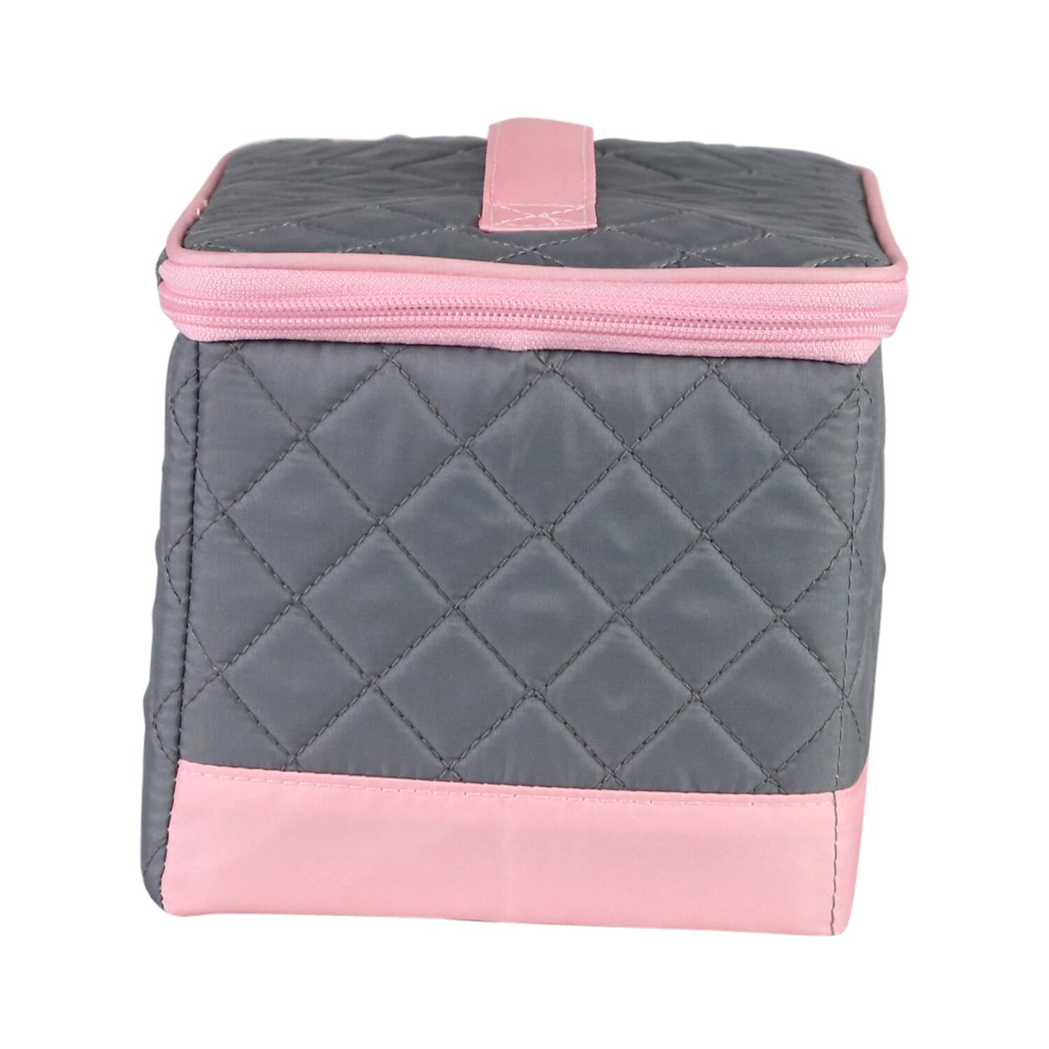 Everything Mary Pink & Gray Collapsible Sewing Kit Organizer Box