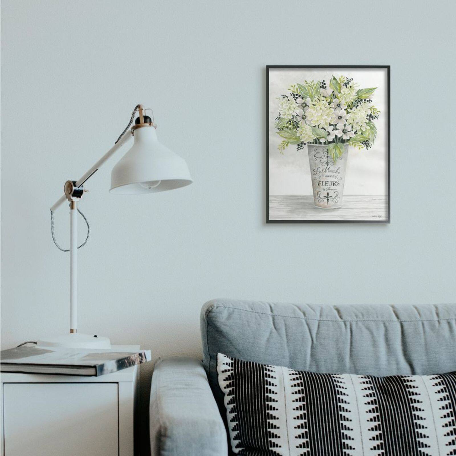 Stupell Industries Parisian Charm Bouquet Black Framed Wall Art