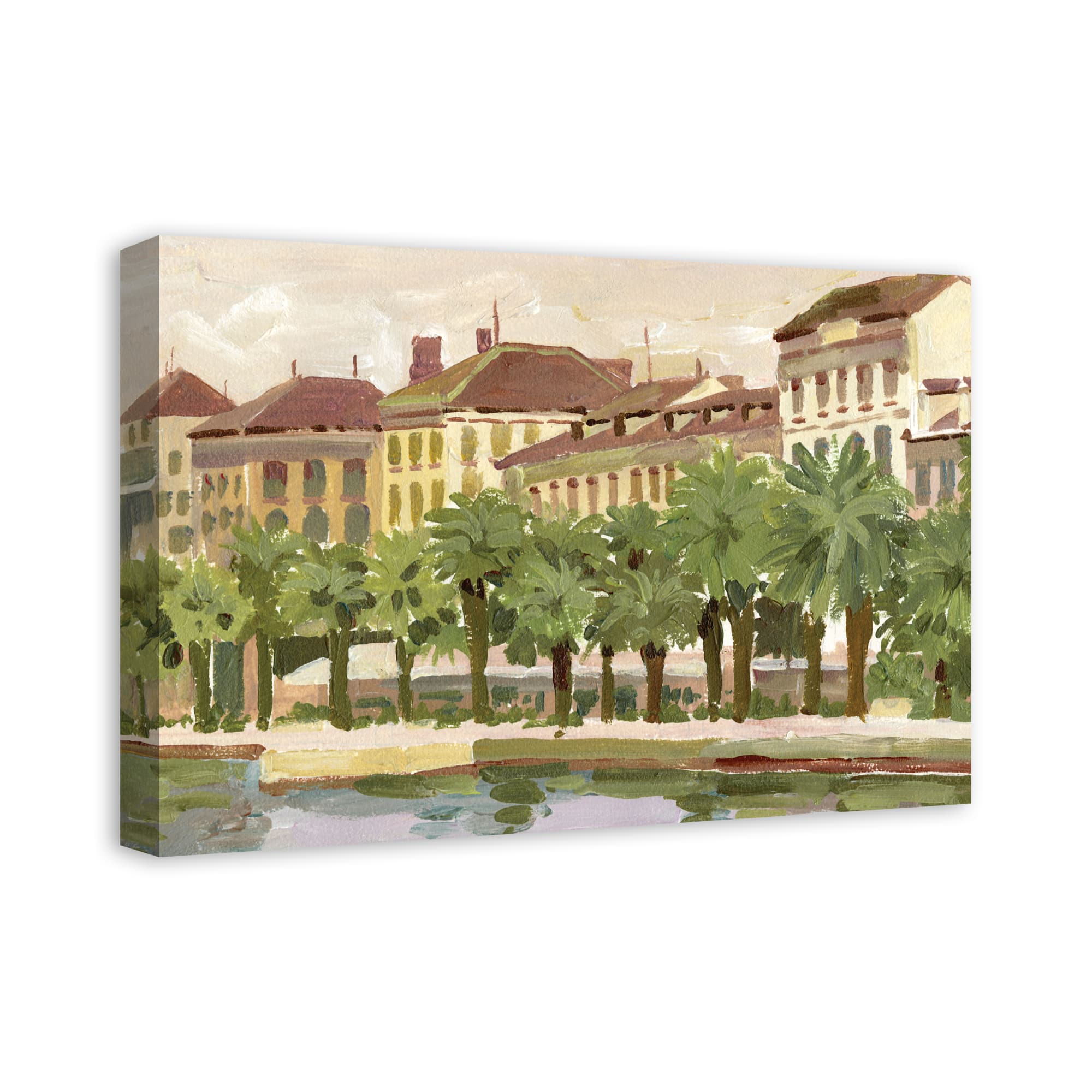 Treeline Cityscape 24" x 16" Canvas Wall Art