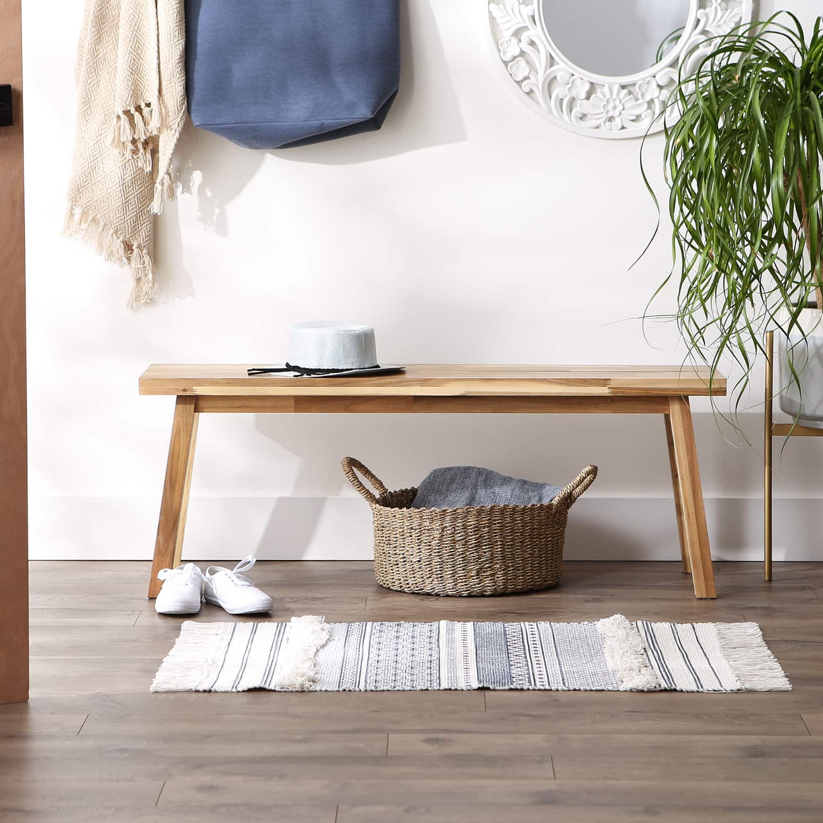 DII&#xAE; Shabby Chic Textured Hand-Loomed Shag Rug