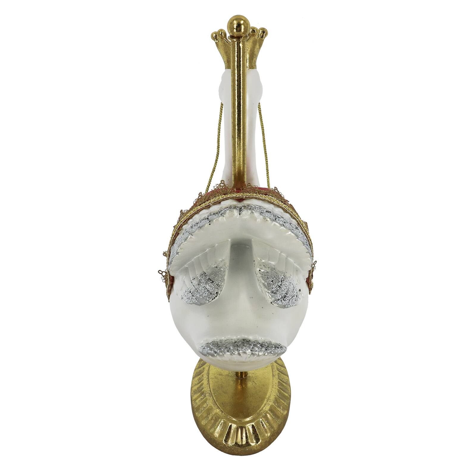 16.5&#x22; Carousel Swan with Crown Tabletop D&#xE9;cor by Ashland&#xAE;