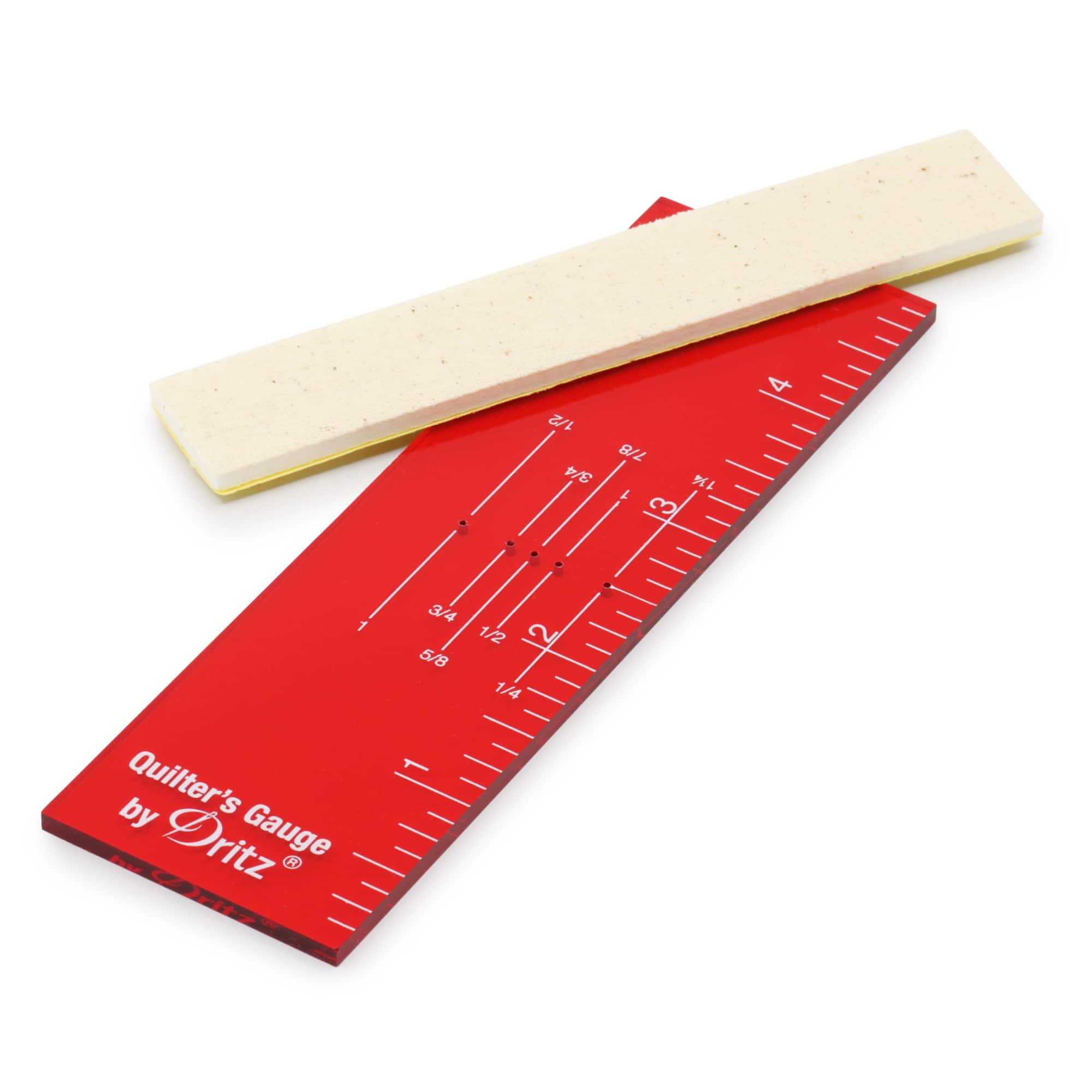 Dritz® Machine Seam Gauge & 1/8" Adhesive Guide for Straight Lines