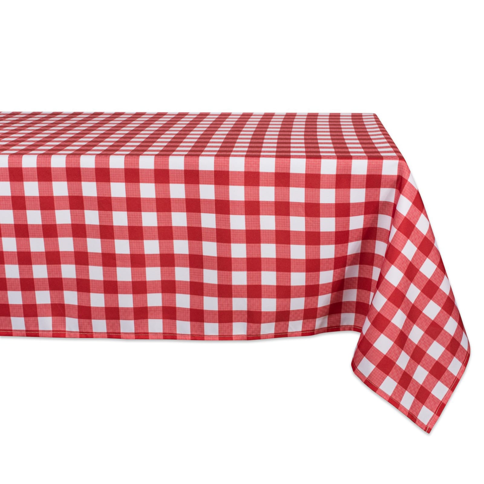 Red Check Outdoor Tablecloth 60&#x22; x 120&#x22;