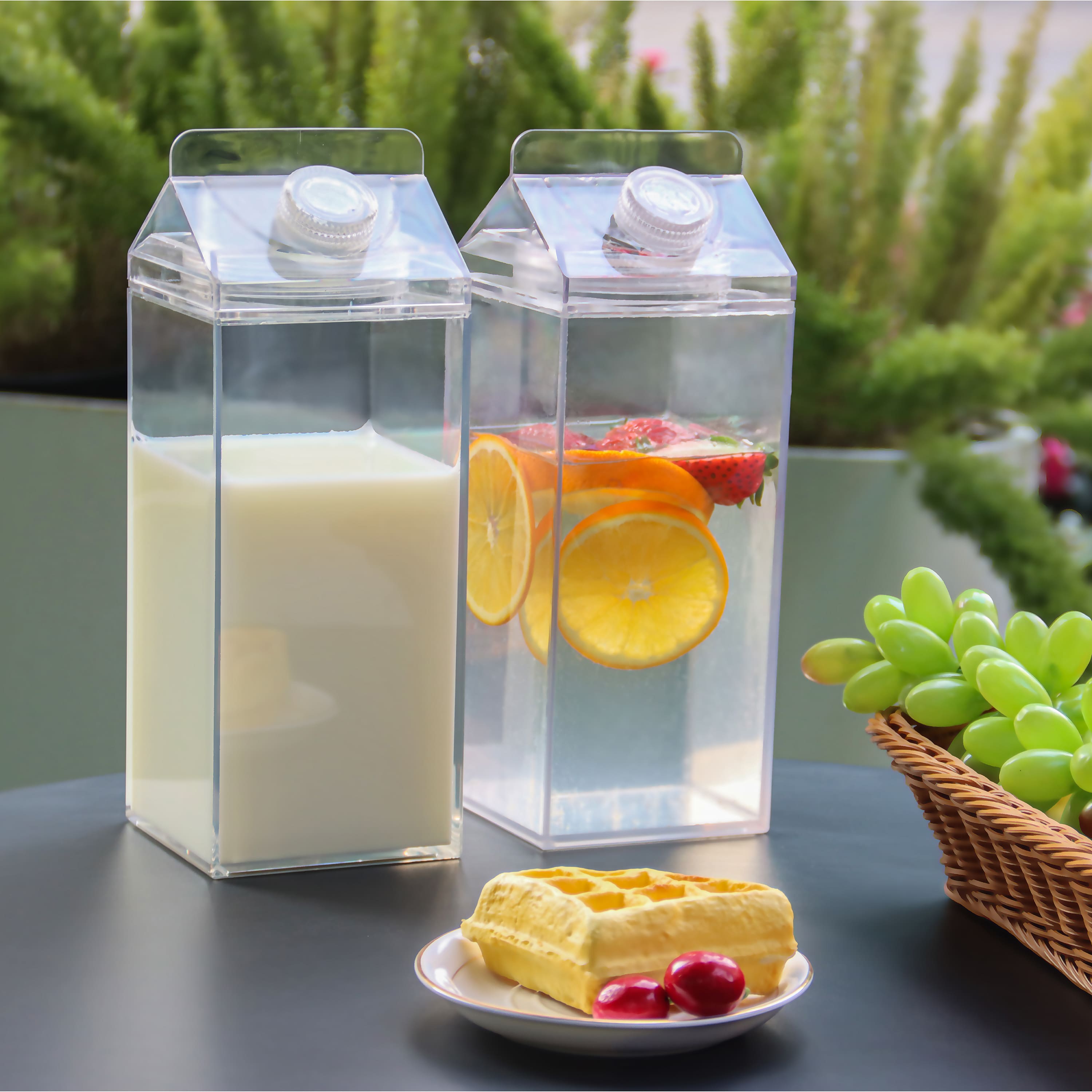 Kitchen Details 64oz. Clear Beverage Carton