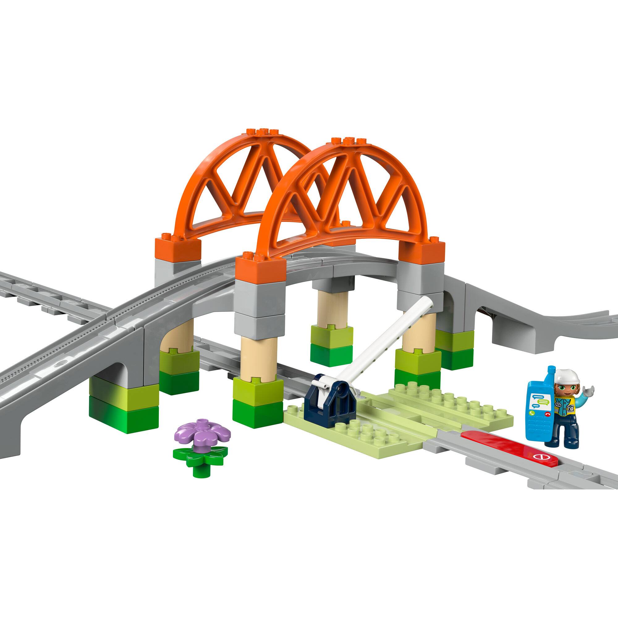 LEGO&#xAE; DUPLO&#xAE; Town Train Bridge and Tracks Expansion Set 10426
