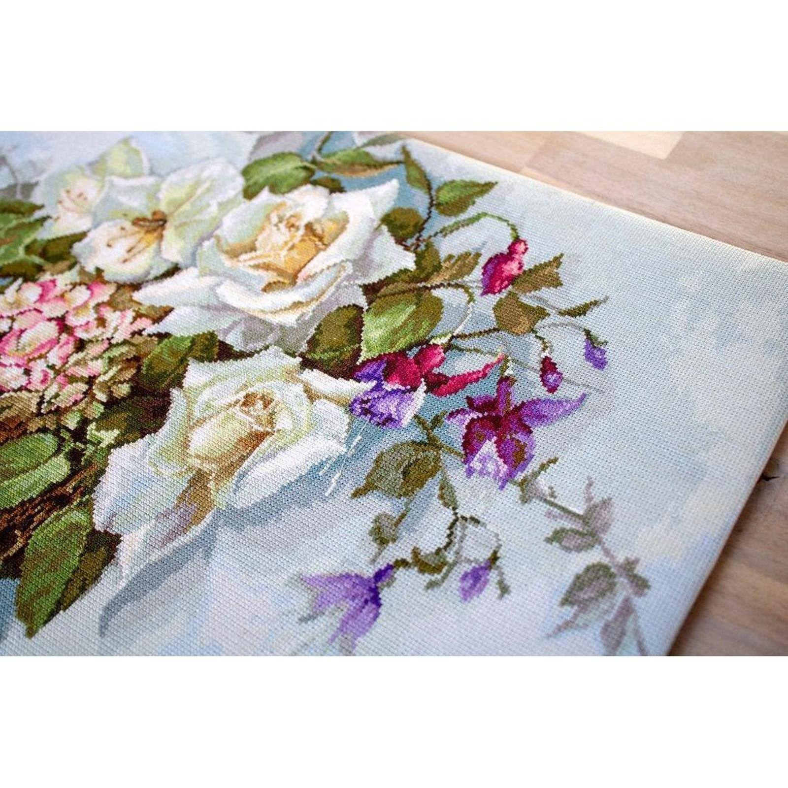 Luca-s Bouquet With Roses Counted Cross Stitch Kit